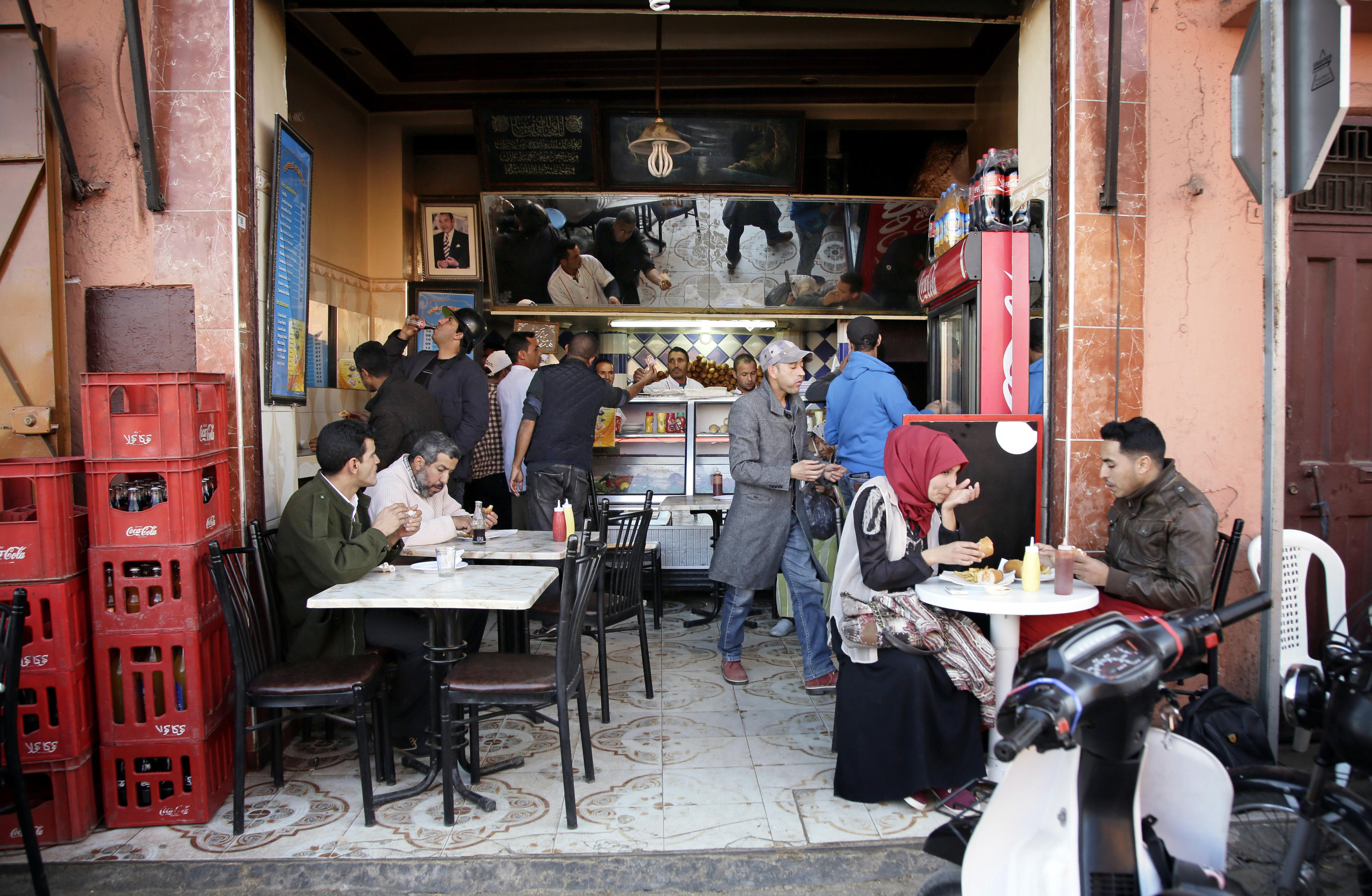 Food stall in Marrakech