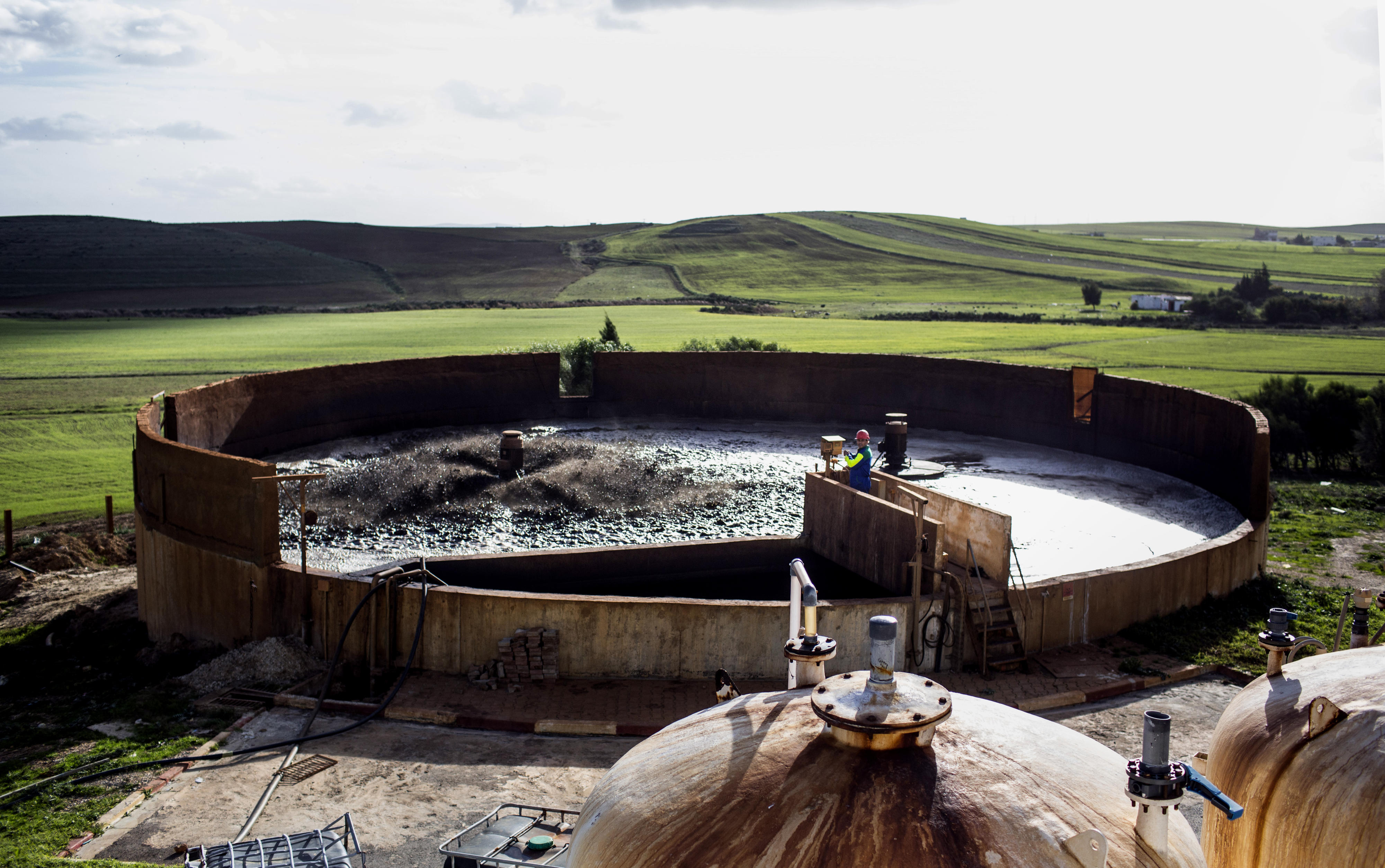 Seepage water treatment at a landfill site in Bizerte, Tunisia