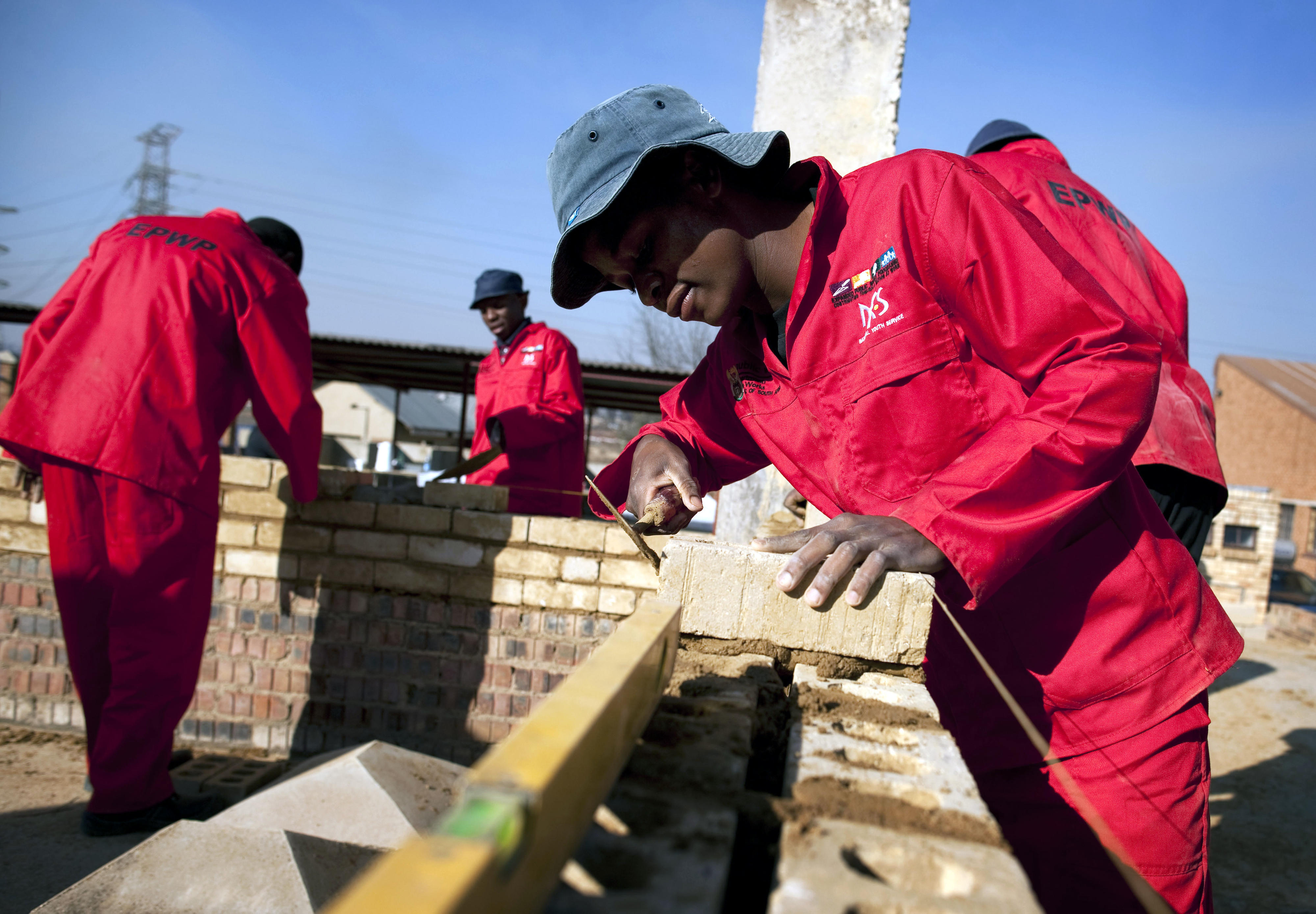 Trainees at a technical training centre in Soweto