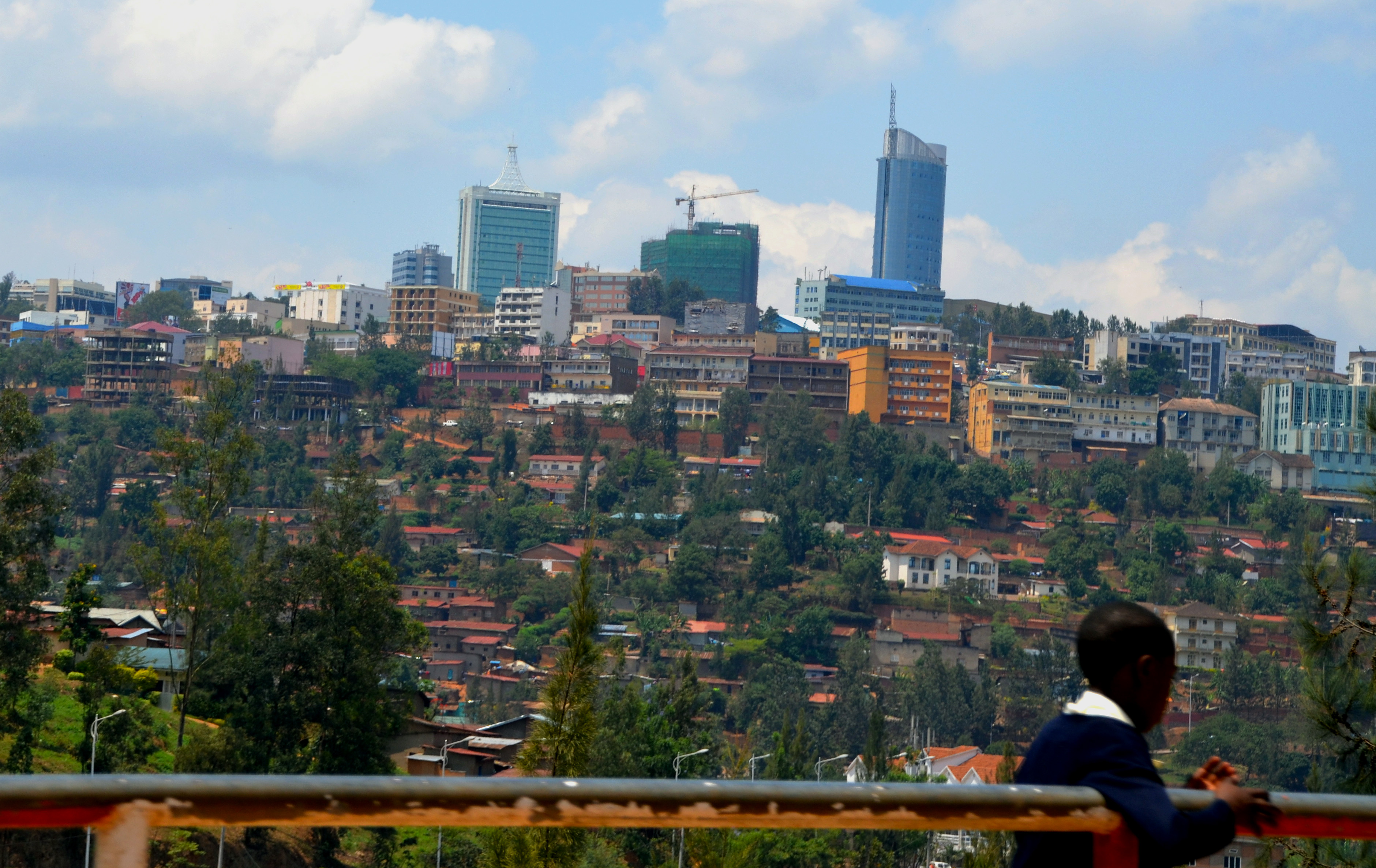 Blick auf Kigali vom Kigali Genocide Memorial Centre