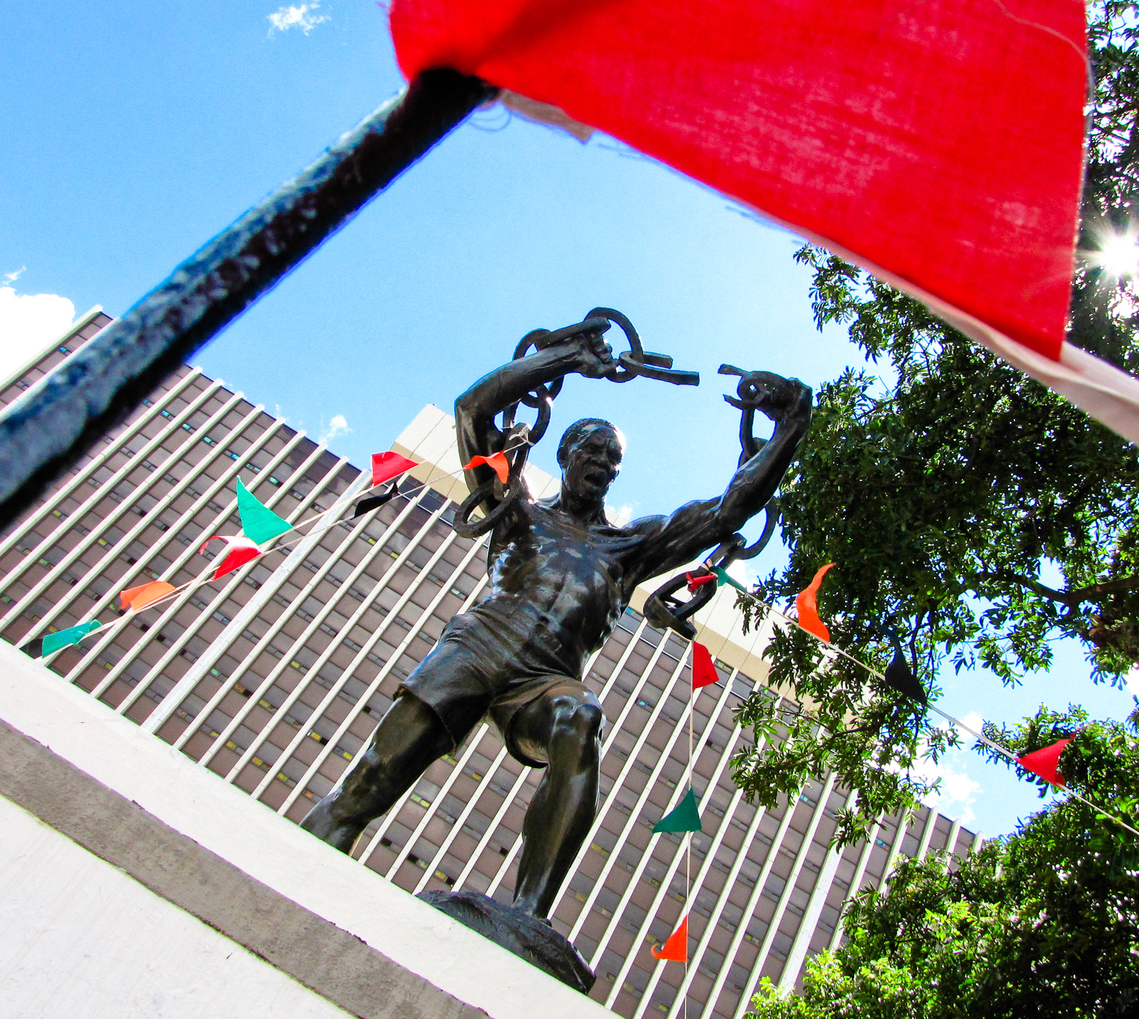 Freiheitsstatue in Lusaka, Sambia