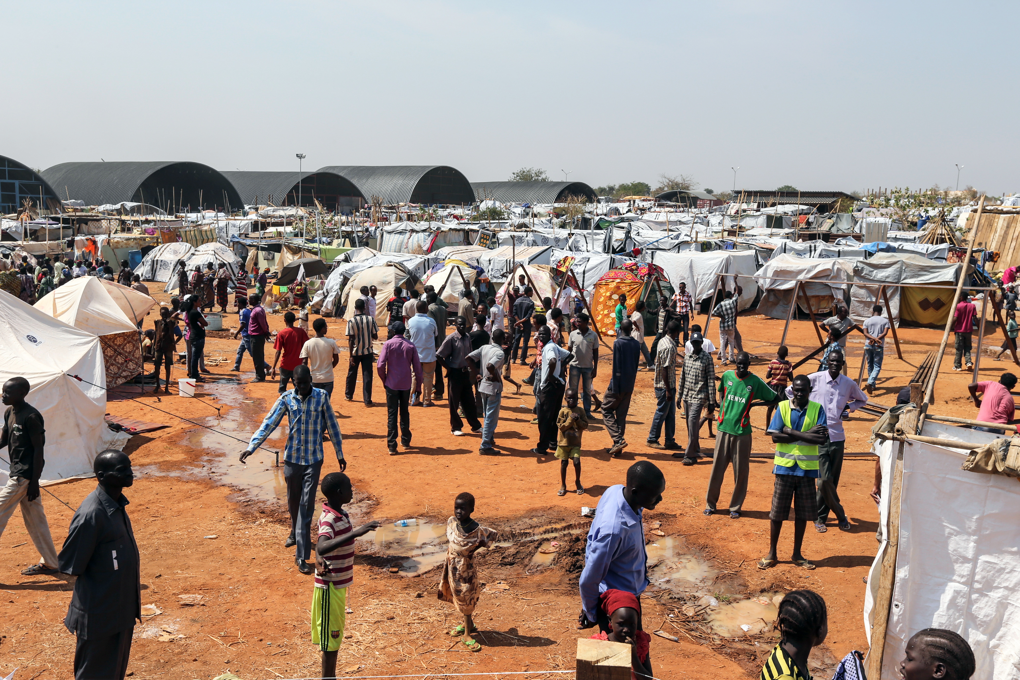 UN-Gelände in der Hauptstadt Dschuba, das ab 2014 zu einem Lager für Binnenvertriebene umfunktioniert wurde