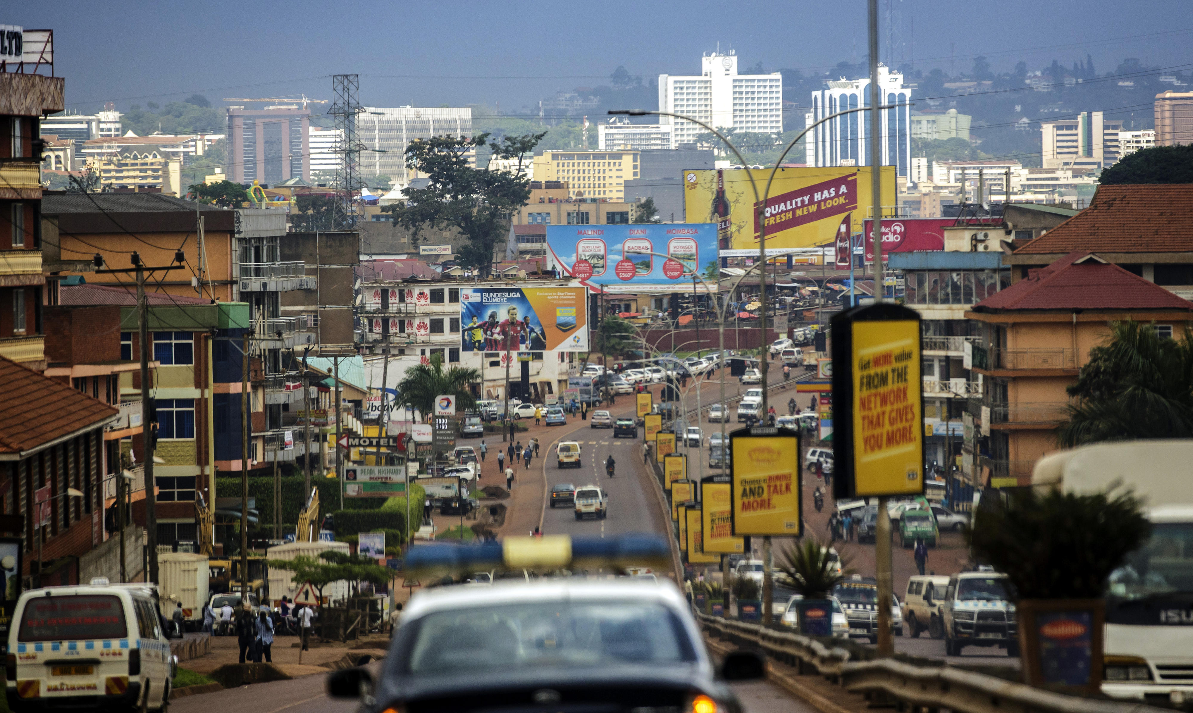 Stadtansicht von Kampala, der Hauptstadt Ugandas
