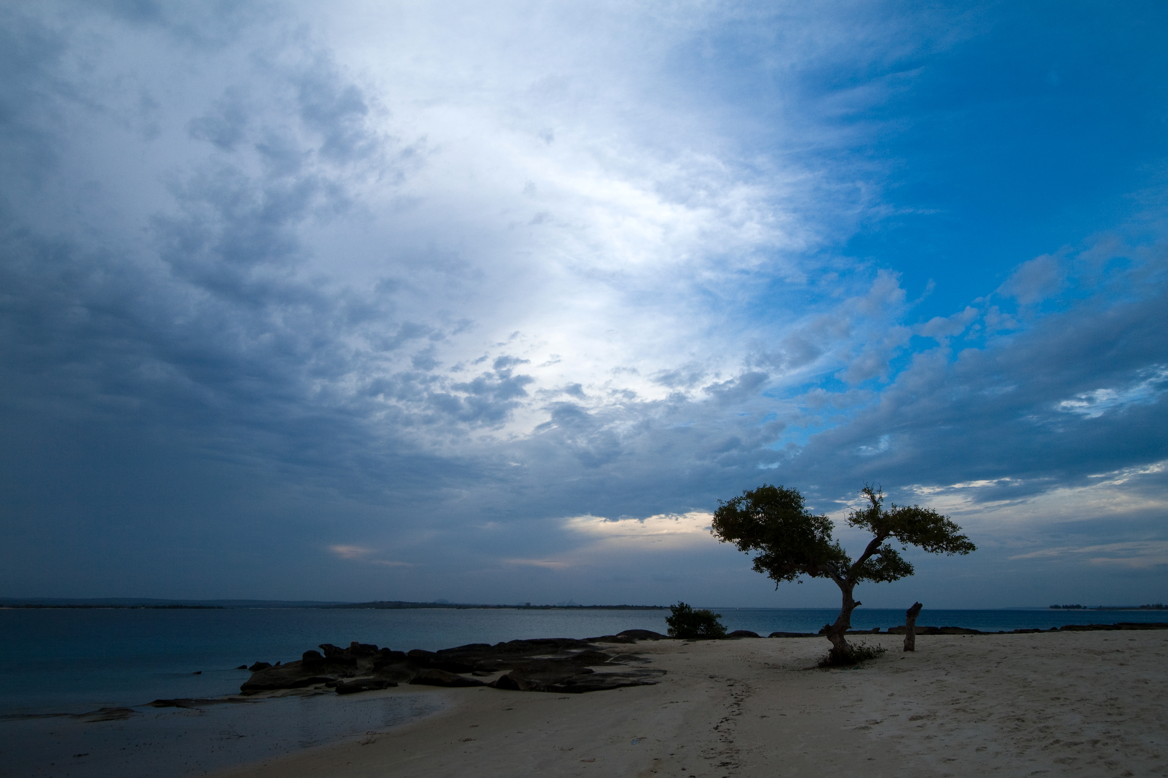 Beach near Nacala, a harbour town in the north of Mozambique