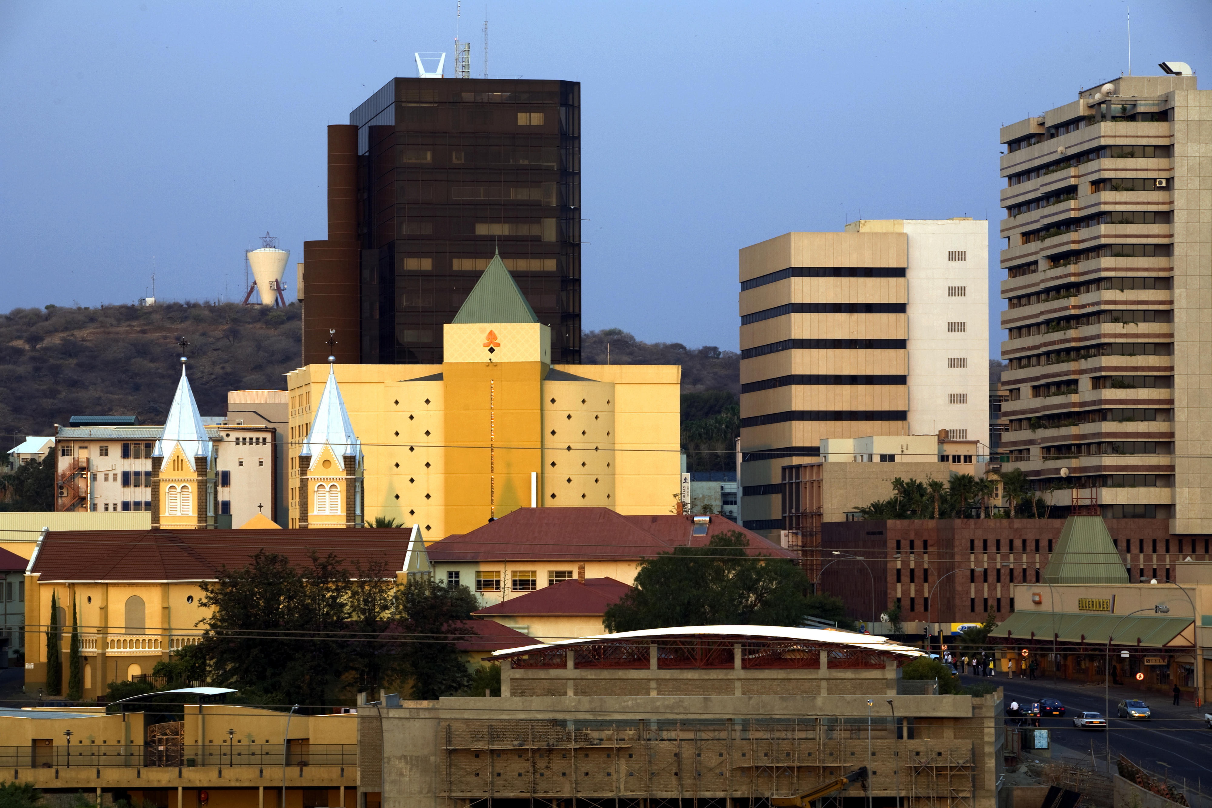 View of Namibian capital Windhoek