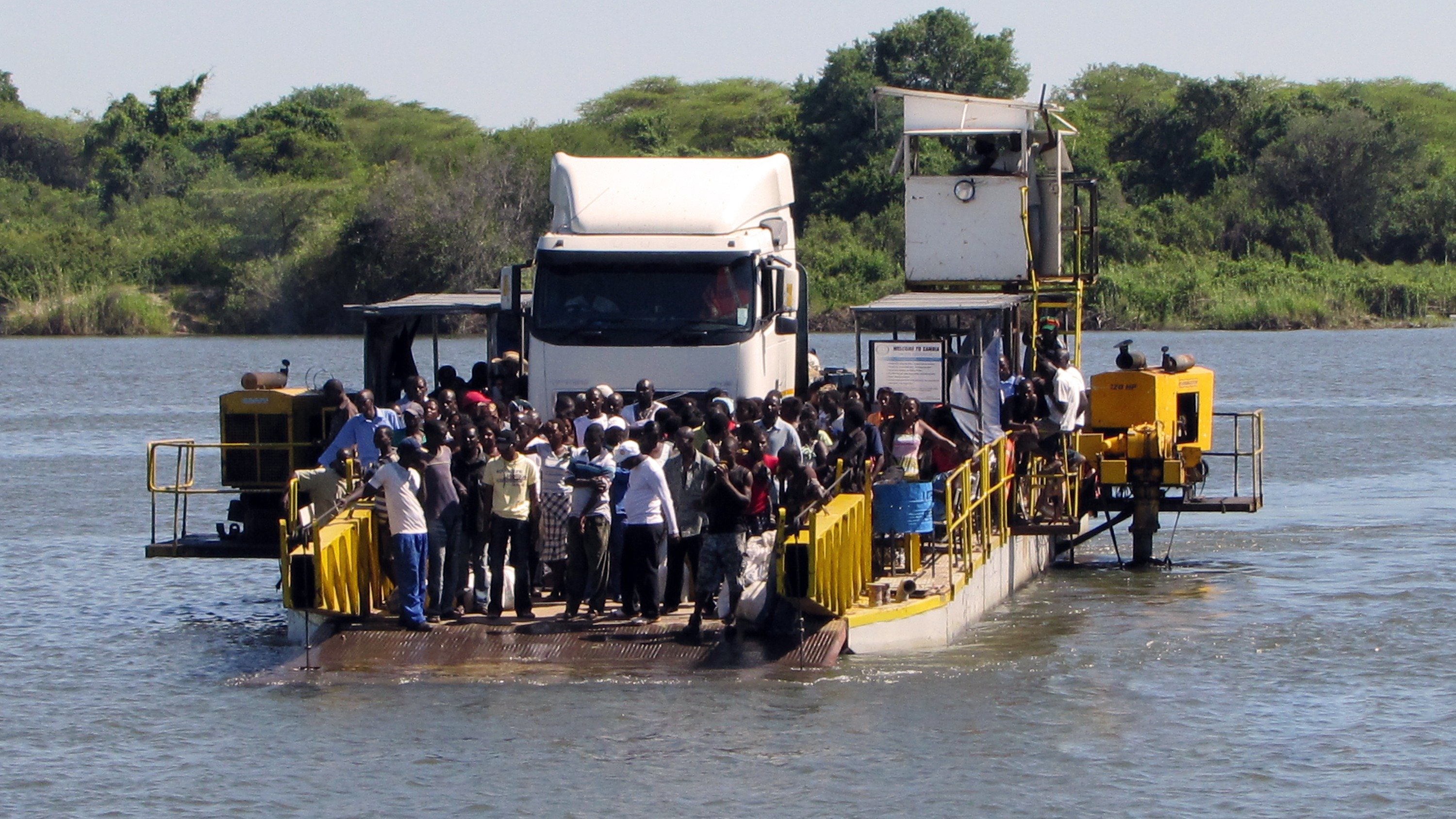 Ferry between Botswana and Zambia