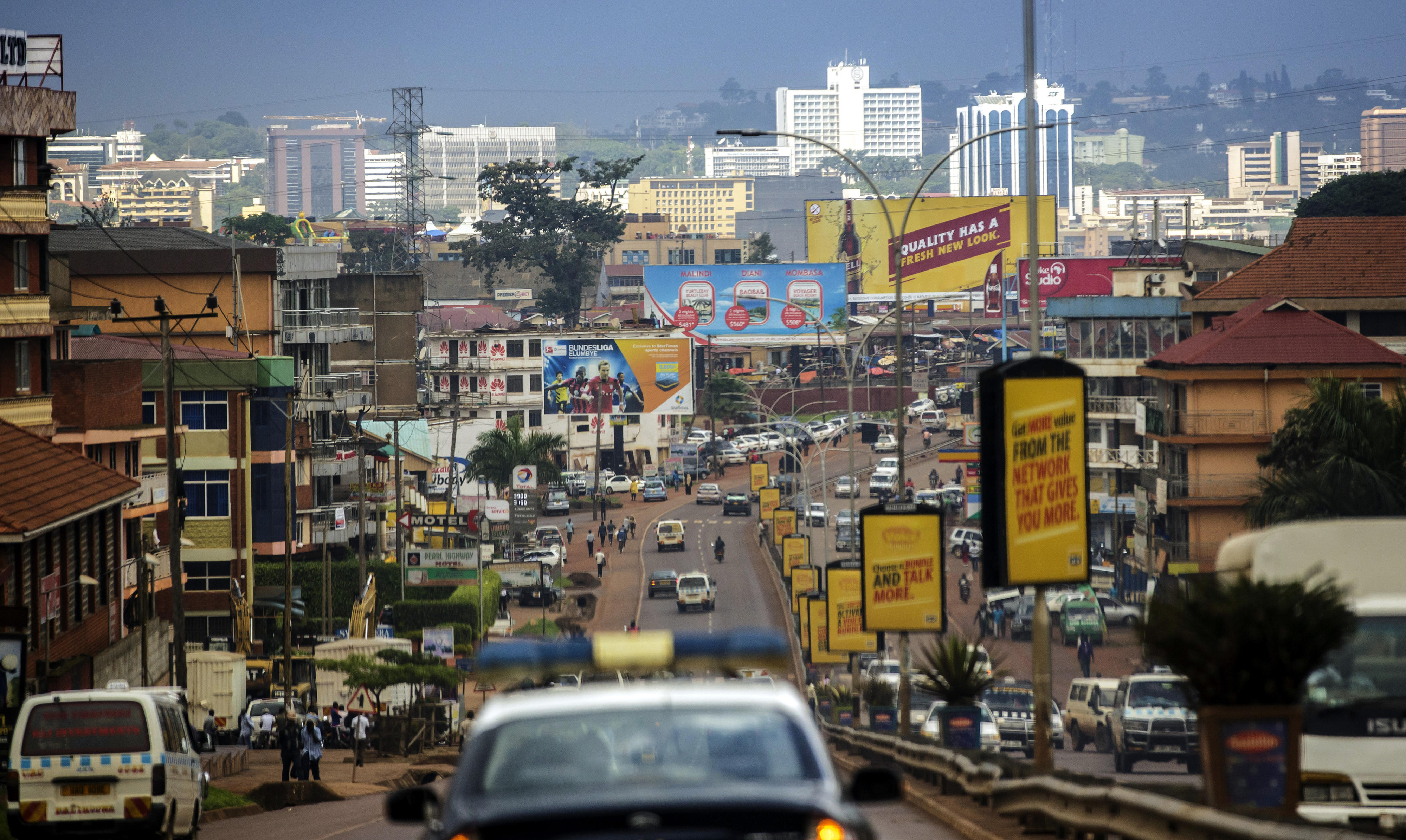 View of Kampala, the capital of Uganda