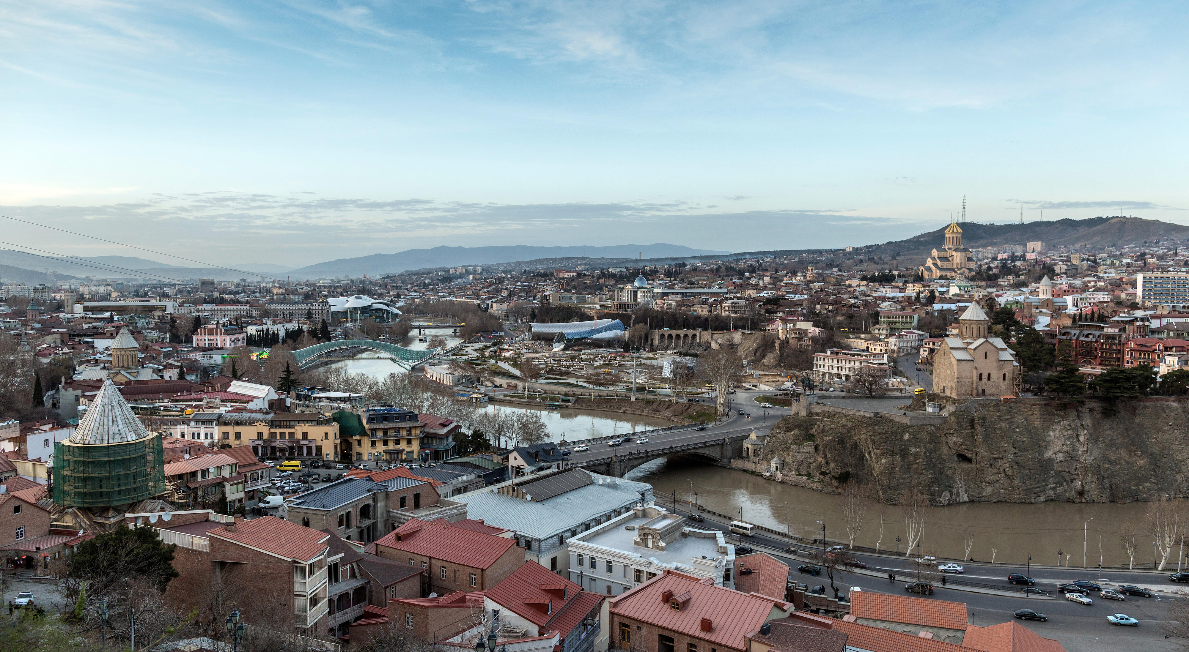 View of the Georgian capital Tbilisi