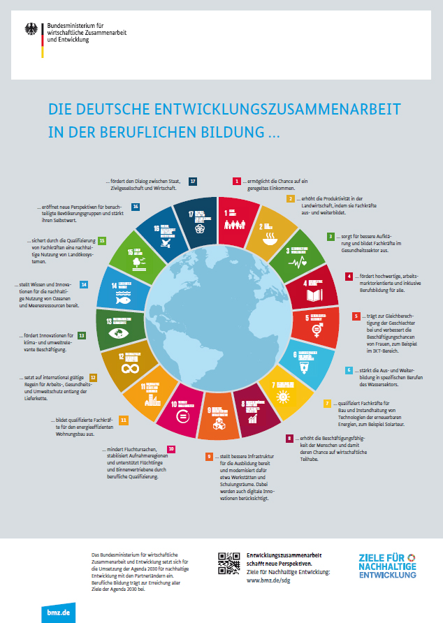 Titelblatt: Die deutsche Entwicklungszusammenarbeit in der beruflichen Bildung