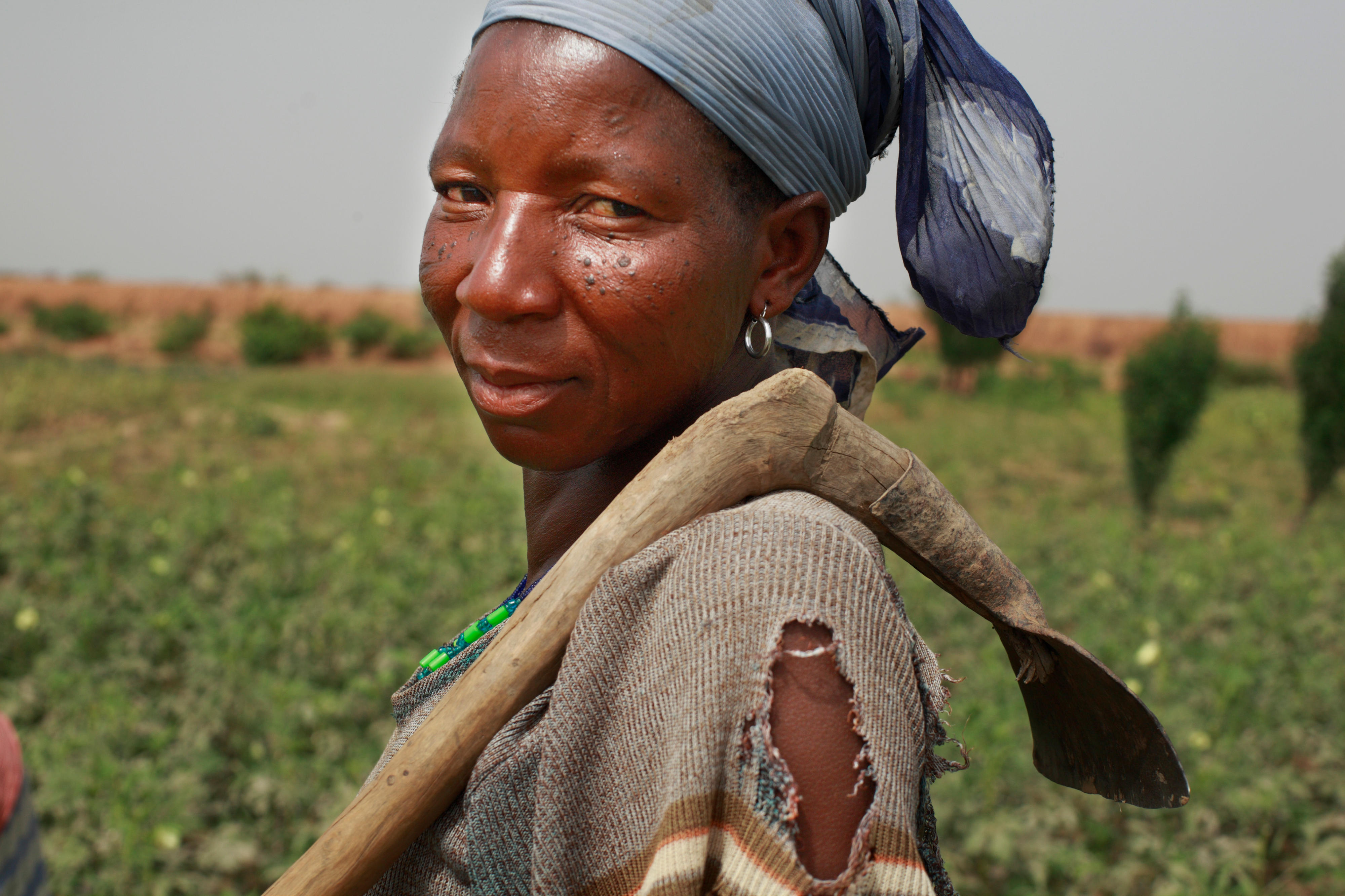 Bäuerin in Burkina Faso