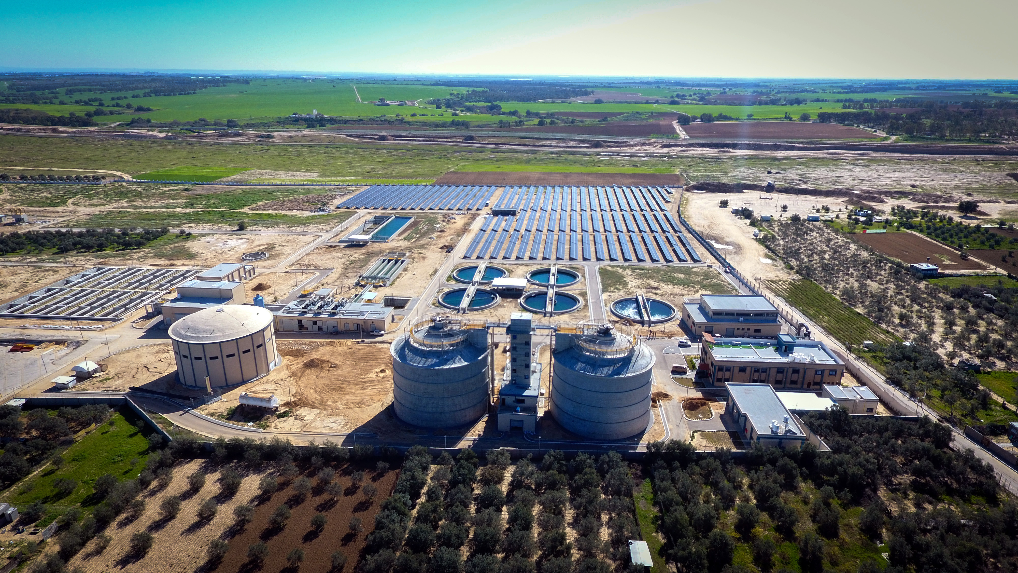 Central sewage treatment plant for Gaza City