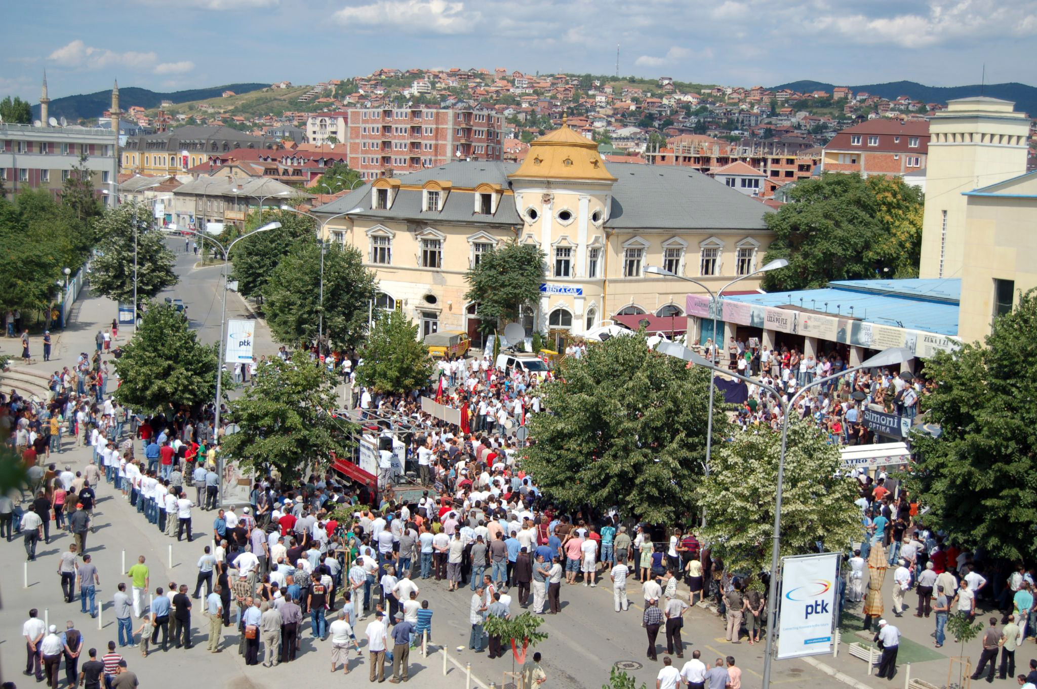 Demonstration in Pristina, Kosovo