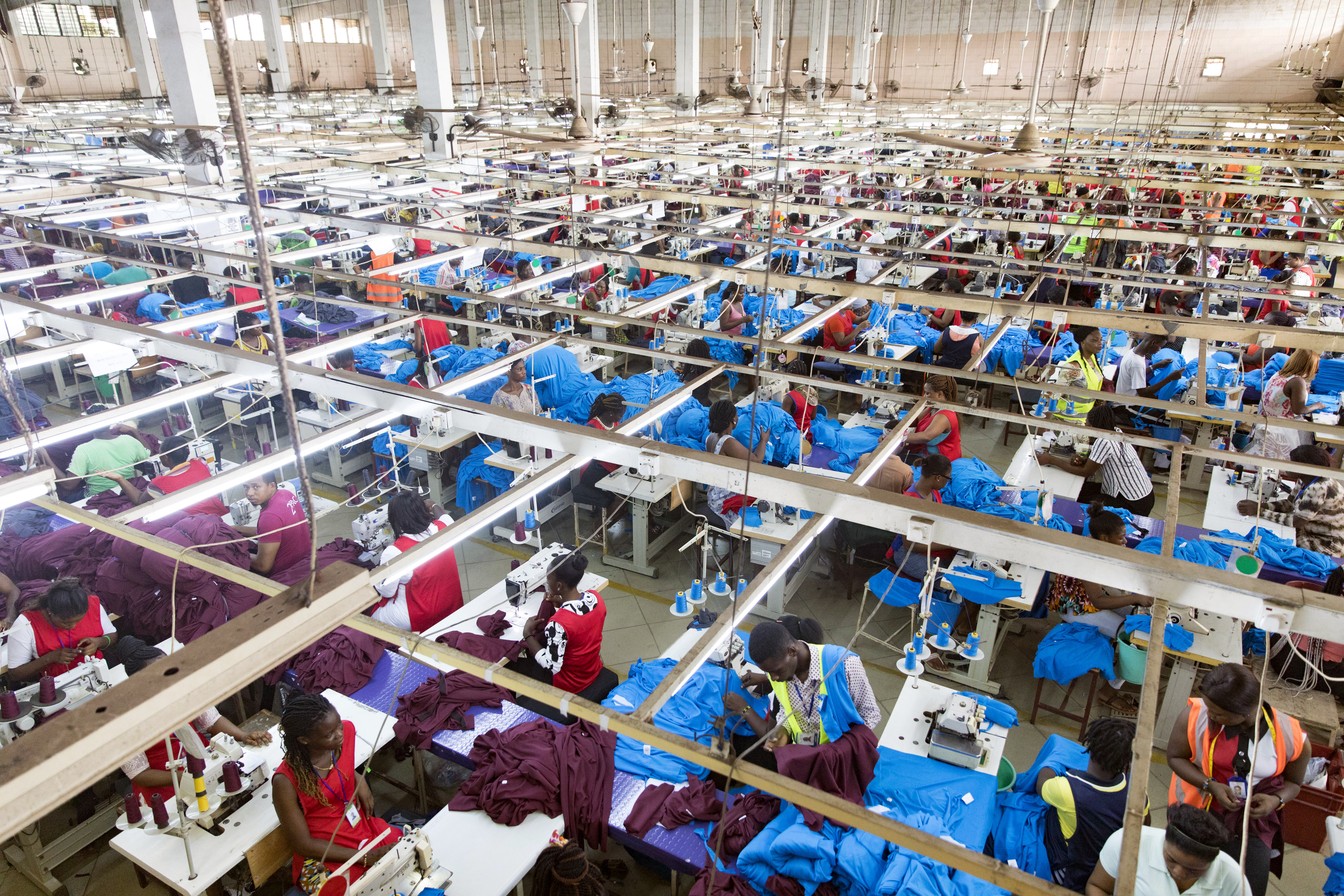 Die Textilfabrik Dignity DTRT Apparel, die Arbeitsplätze mit fairen Arbeitsbedingungen und angemessener Bezahlung im aufstrebenden Textilsektor in Ghana schafft (DTRT steht für "do the right thing")
