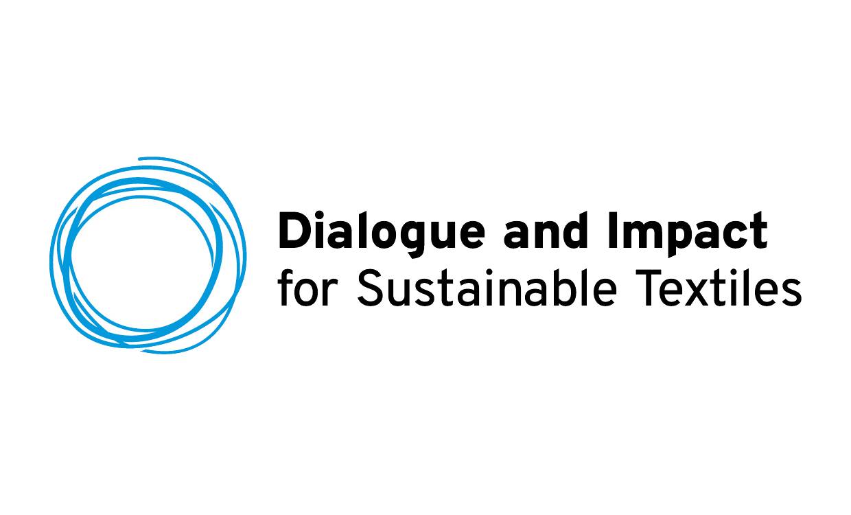 Logo: Dialogue and Impact for Sustainable Textiles