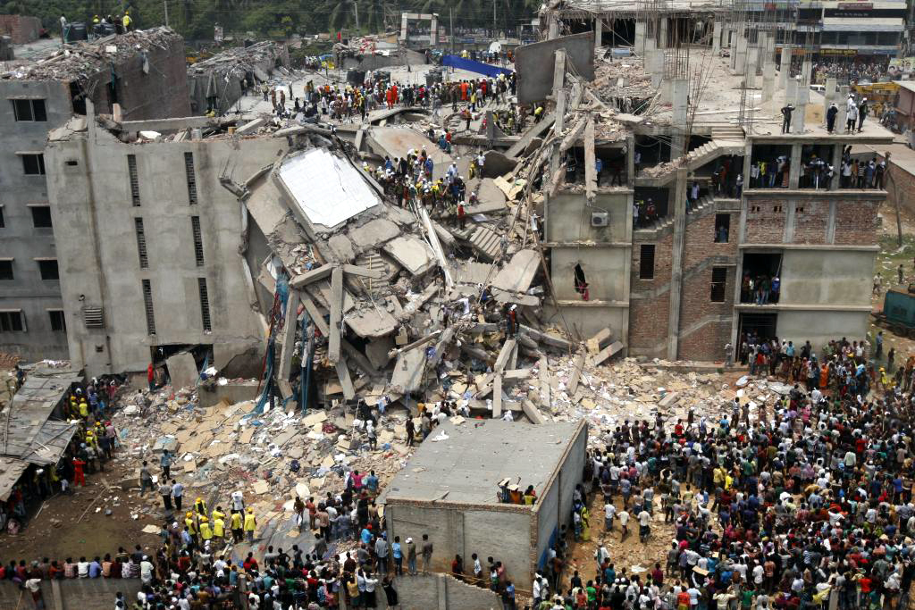 Beim Einsturz des Rana-Plaza-Gebäudes wurden mehr als 1.100 Menschen getötet, mehr als 2.000 wurden verletzt.