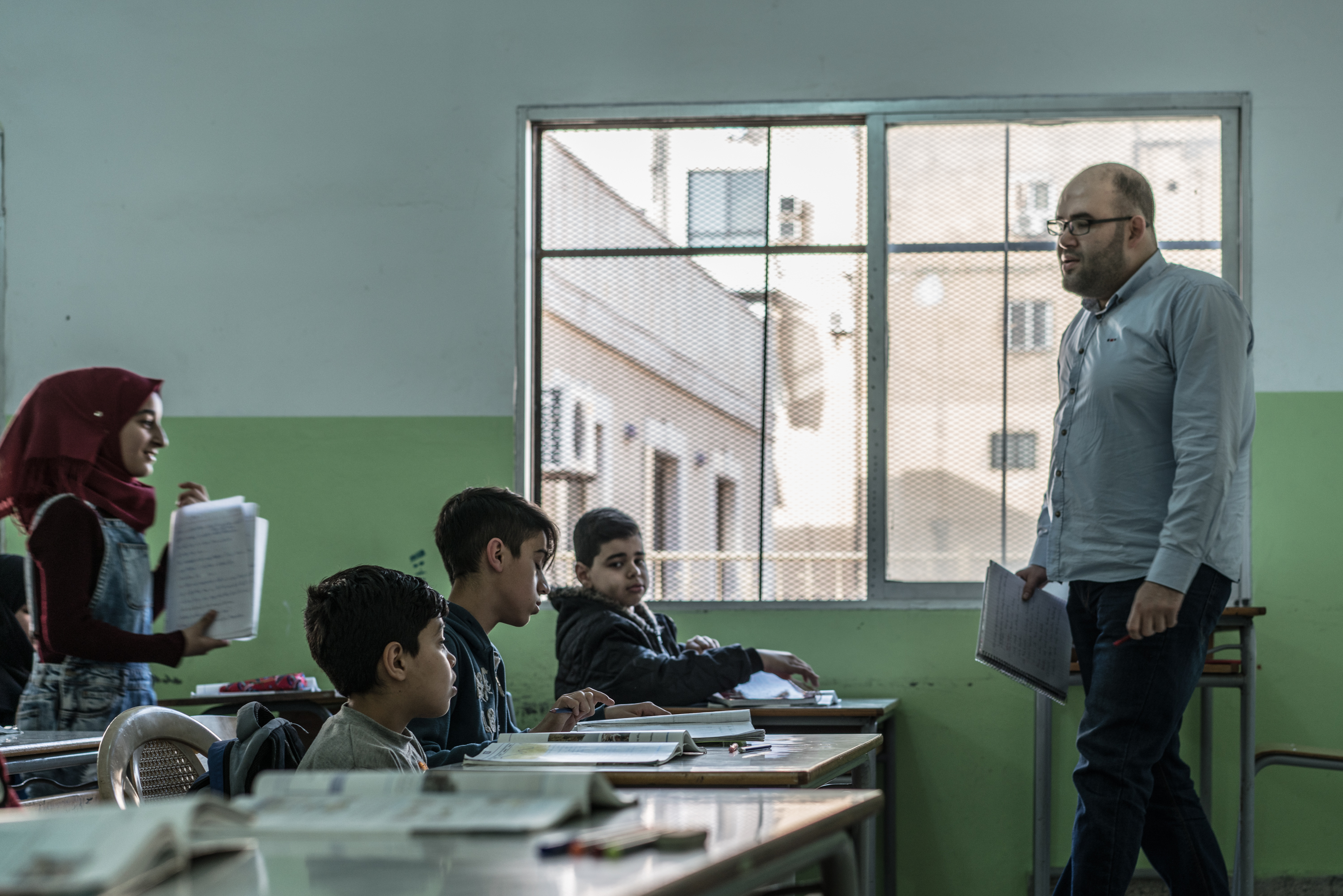 UNICEF sorgt für die Einschulung von syrischen Flüchtlingskindern in libanesischen öffentlichen Schulen.