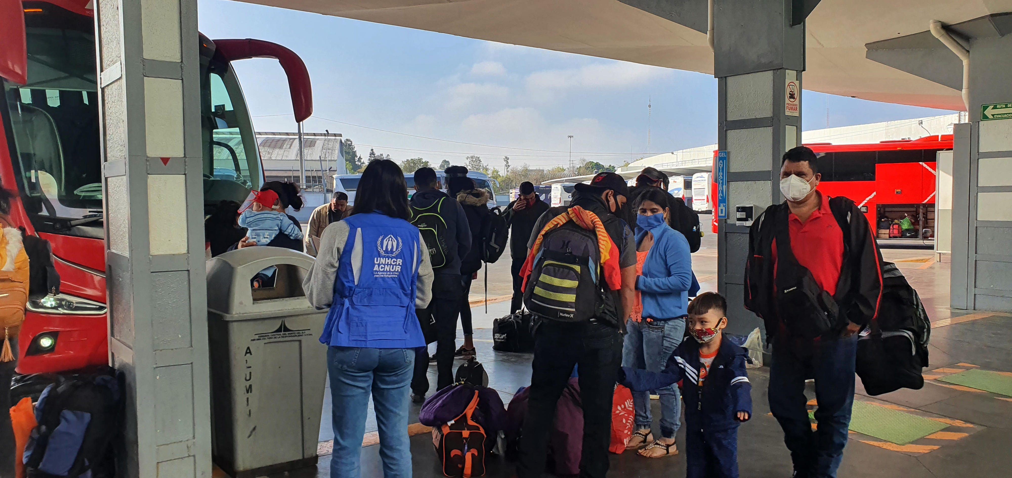 Das Flüchtlingshilfswerk UNHCR siedelt Flüchtlinge und Asylsuchende aus dem Süden Mexikos in die nördliche Stadt Saltillo um.