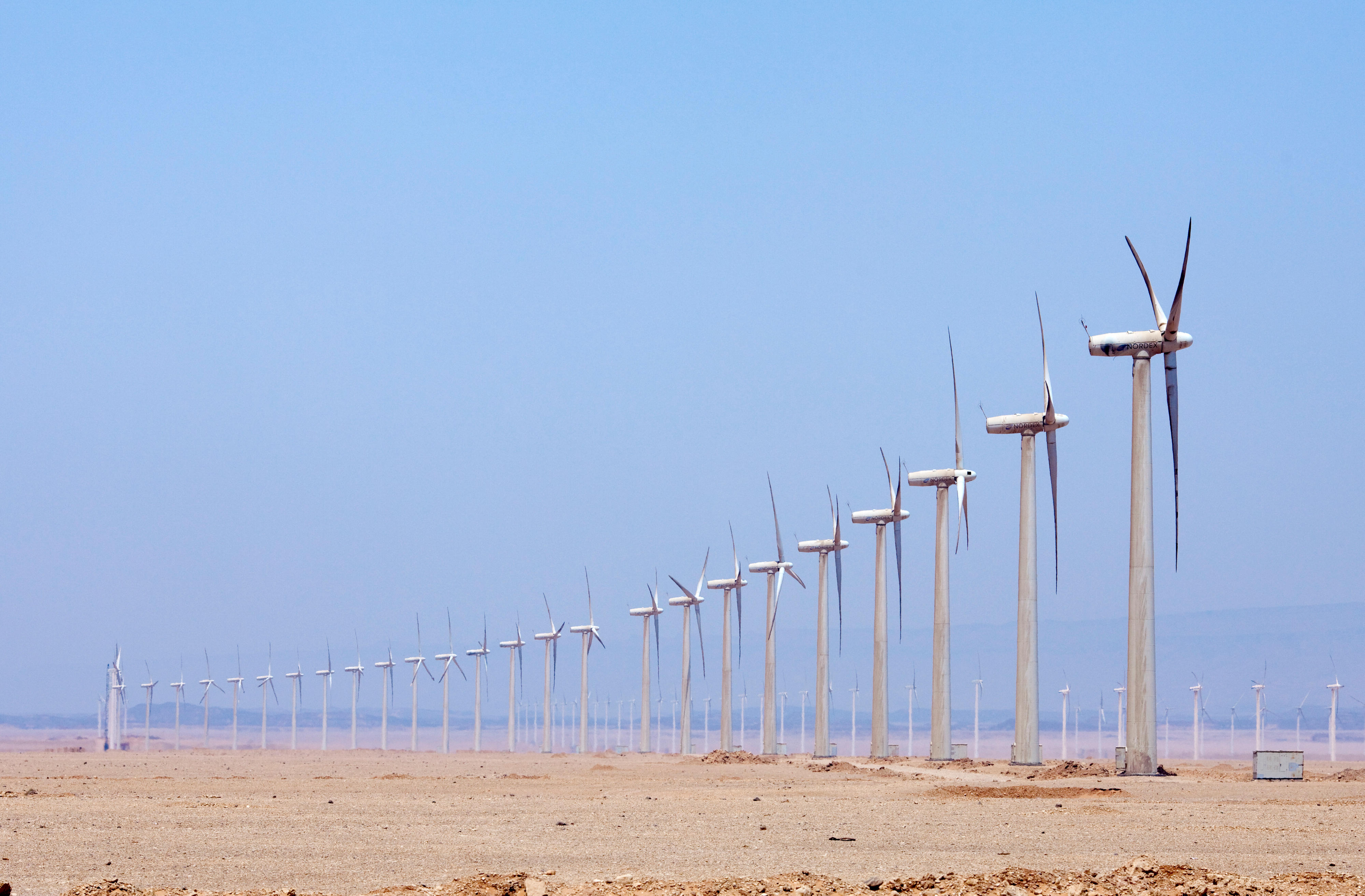 Windpark bei Zafarana, Ägypten