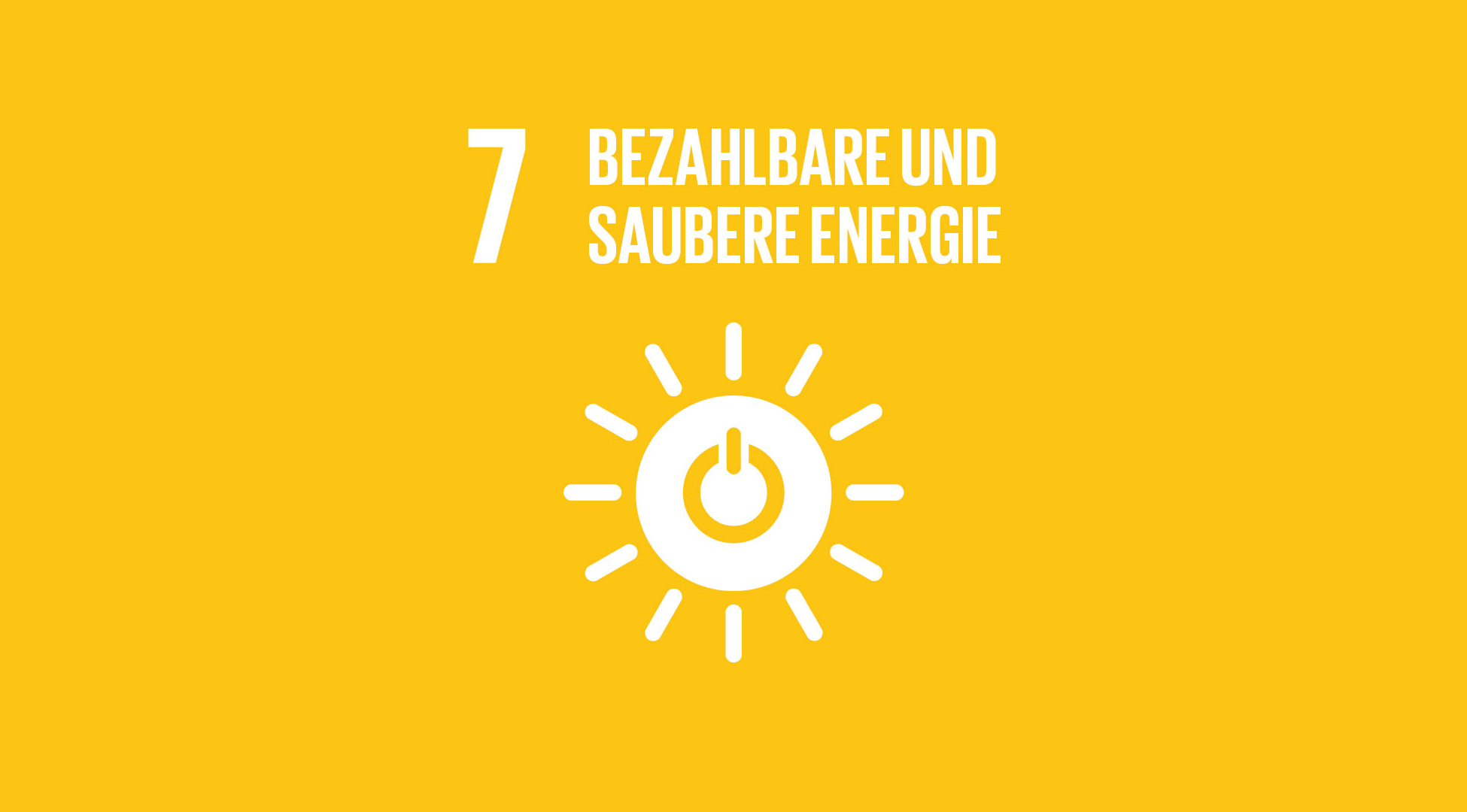 SDG 7: Bezahlbare und saubere Energie