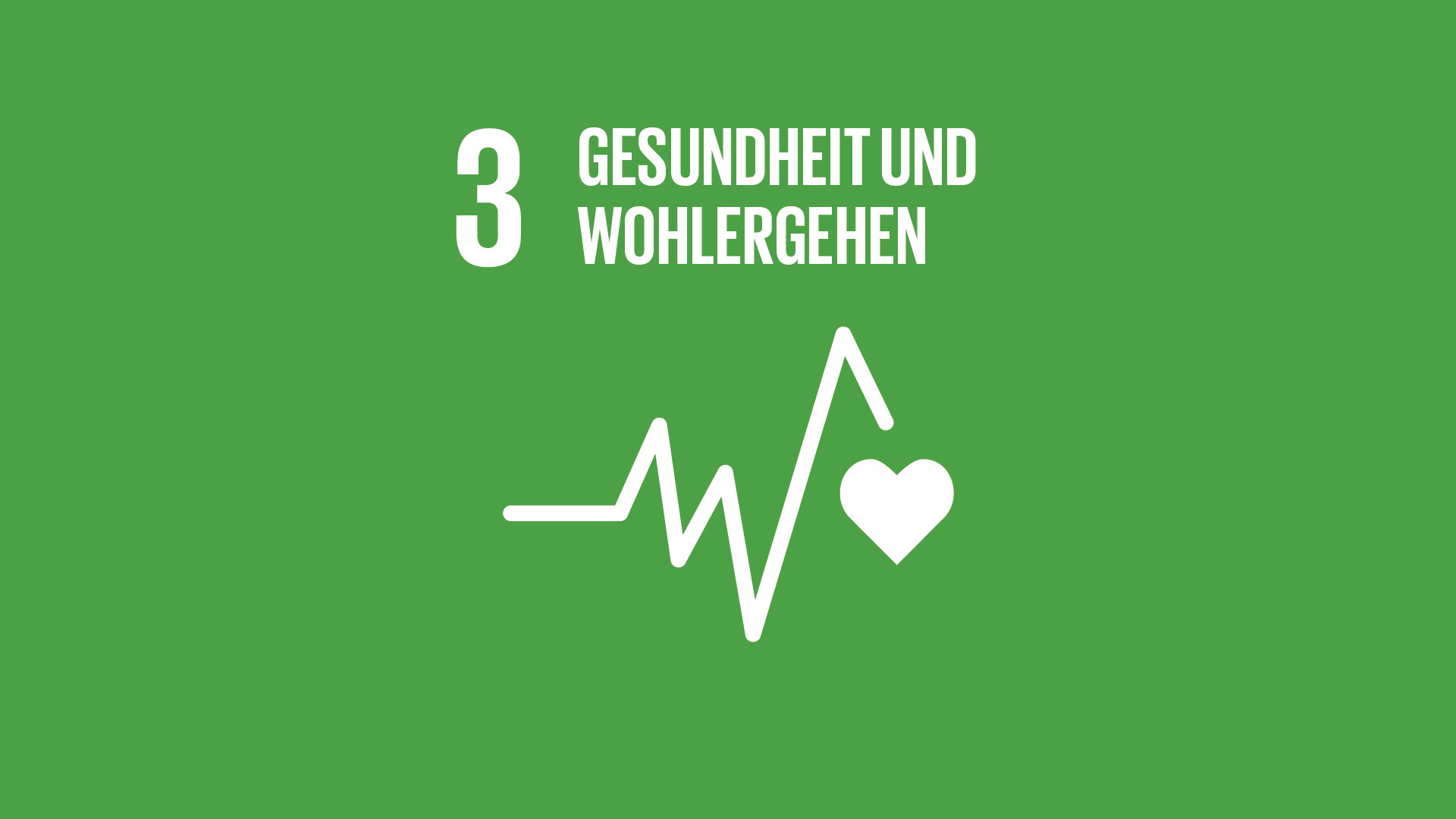 SDG 3: Gesundheit und Wohlergehen