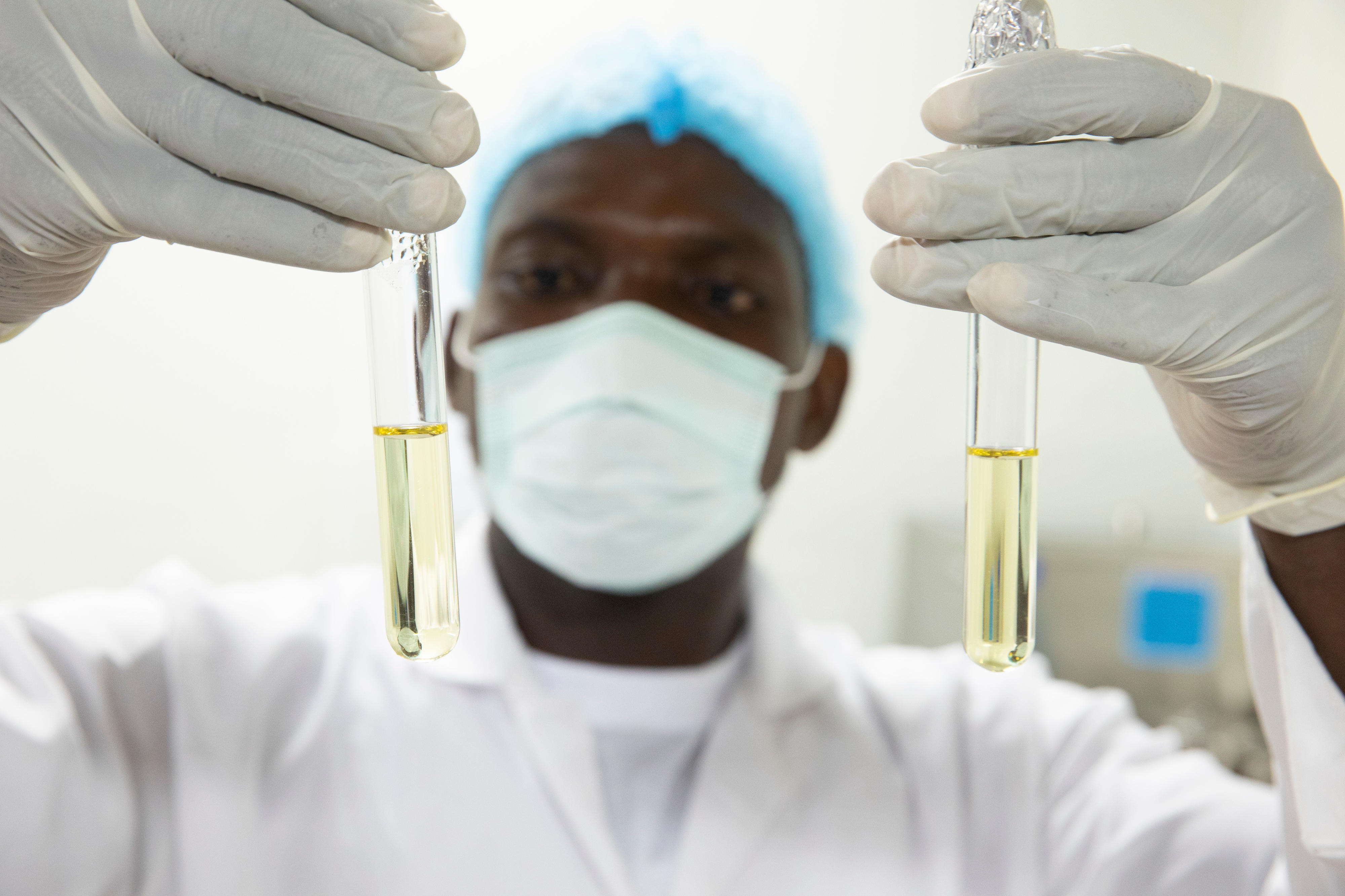 Mitarbeiter des staatlichen Hygieneinstituts in Togo