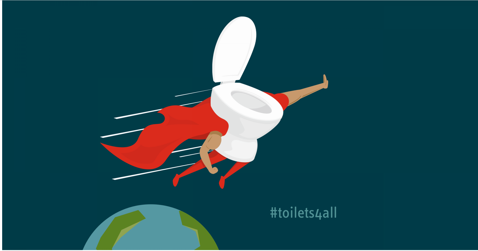 Logo der Kampagne #toilets4all