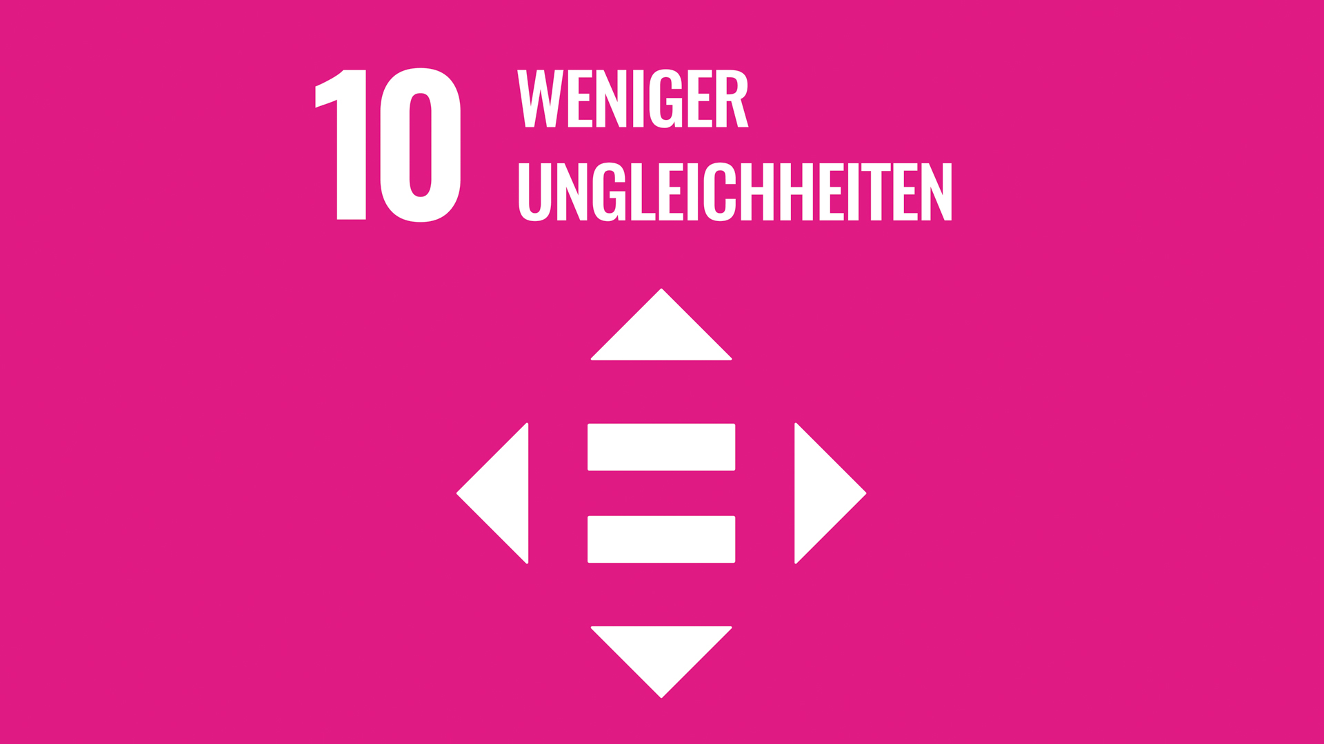 SDG 10: Weniger Ungleichheiten