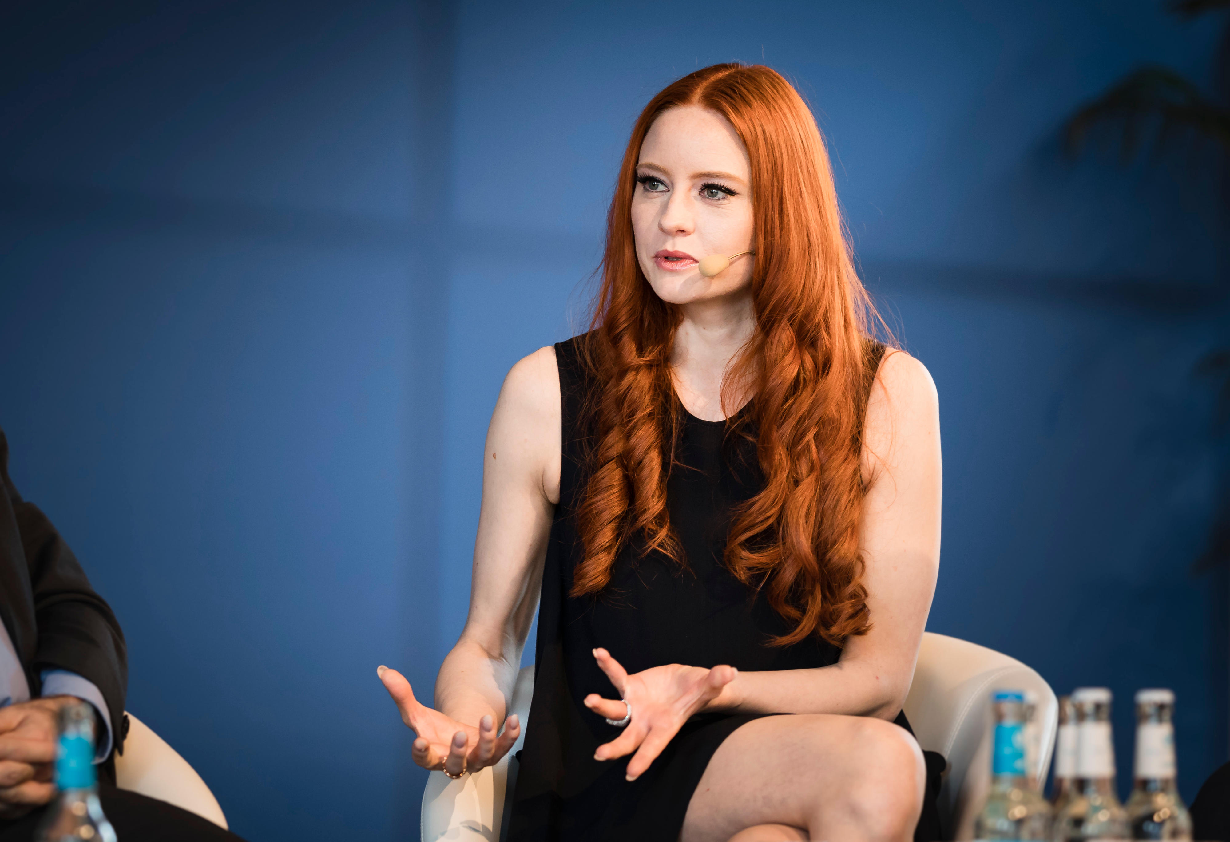 Barbara Meier, textile ambassador for the Green Button and a former winner of the TV show Germany’s Next Topmodel