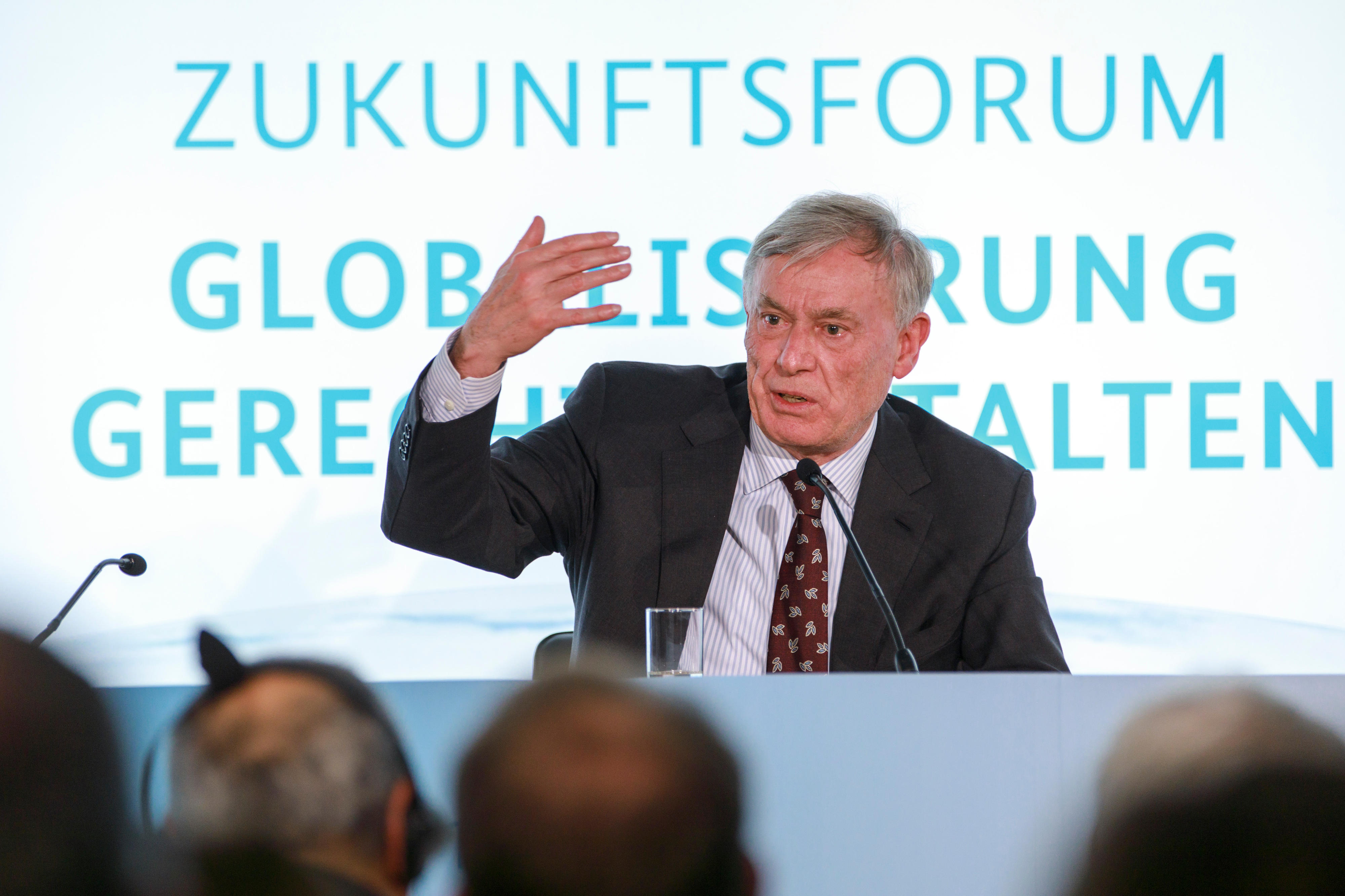 Der ehemalige Bundespräsident Horst Köhler auf dem Zukunftsforum Globalisierung Gerecht Gestalten im Februar 2017 in Berlin