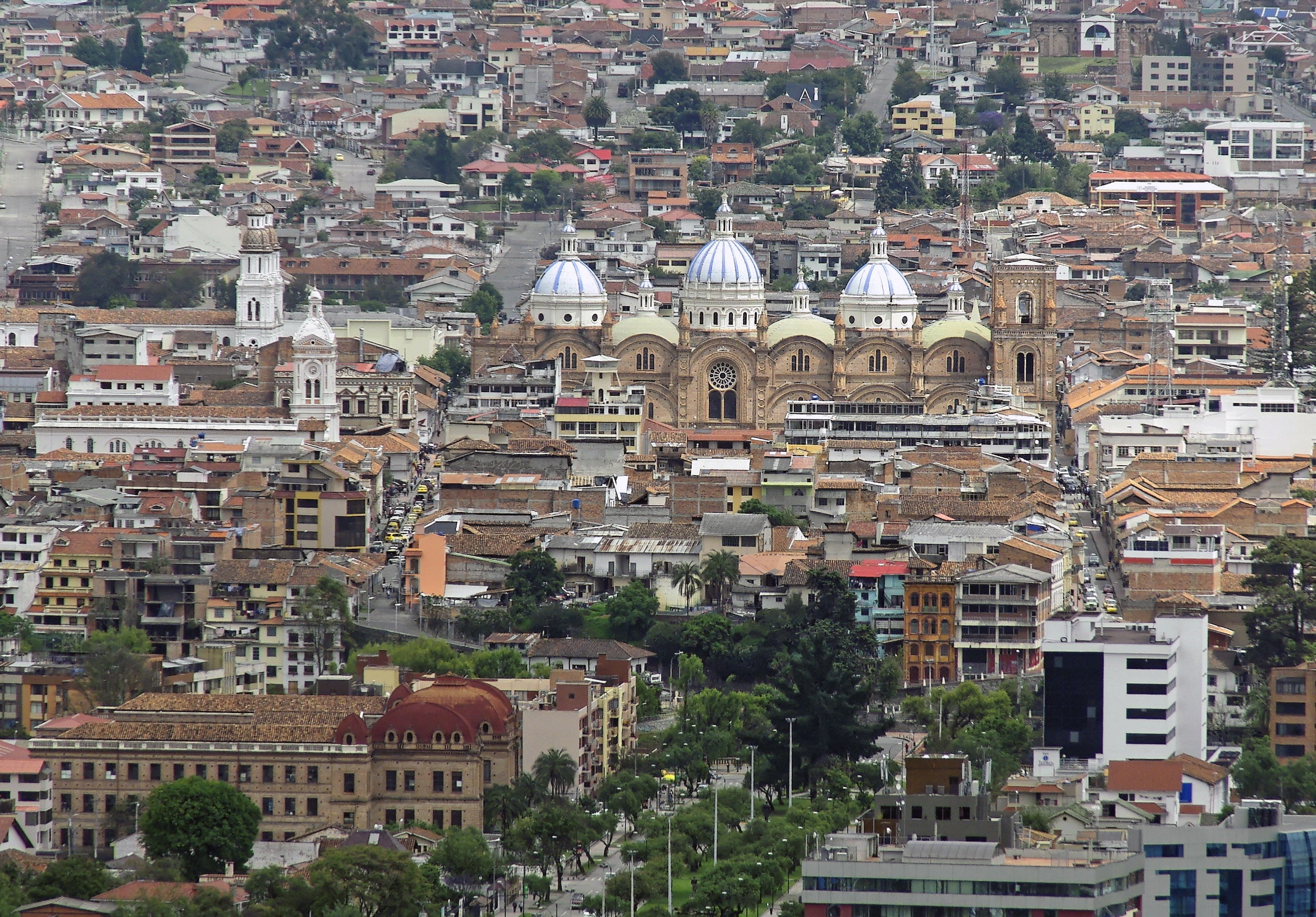 View of the city of Cuenca in Ecuador
