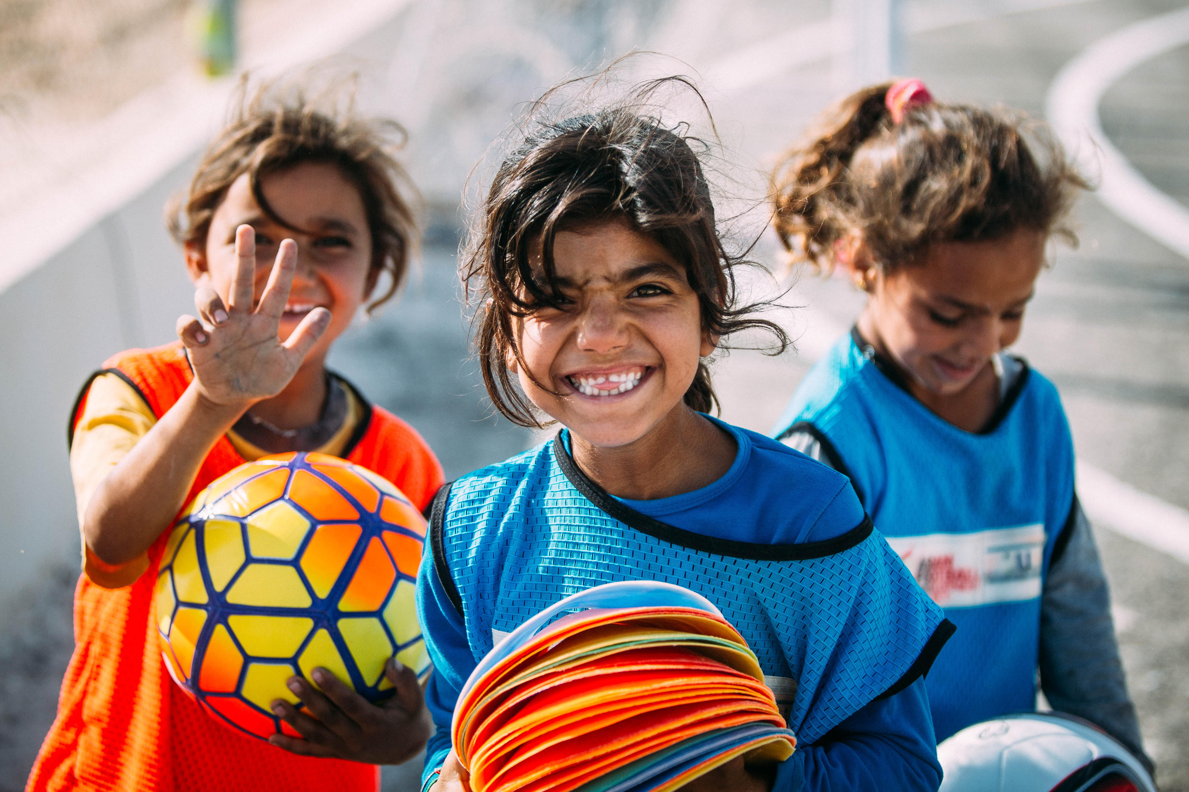 Teilnehmerinnen des Projekts "Sport für Entwicklung" in Jordanien