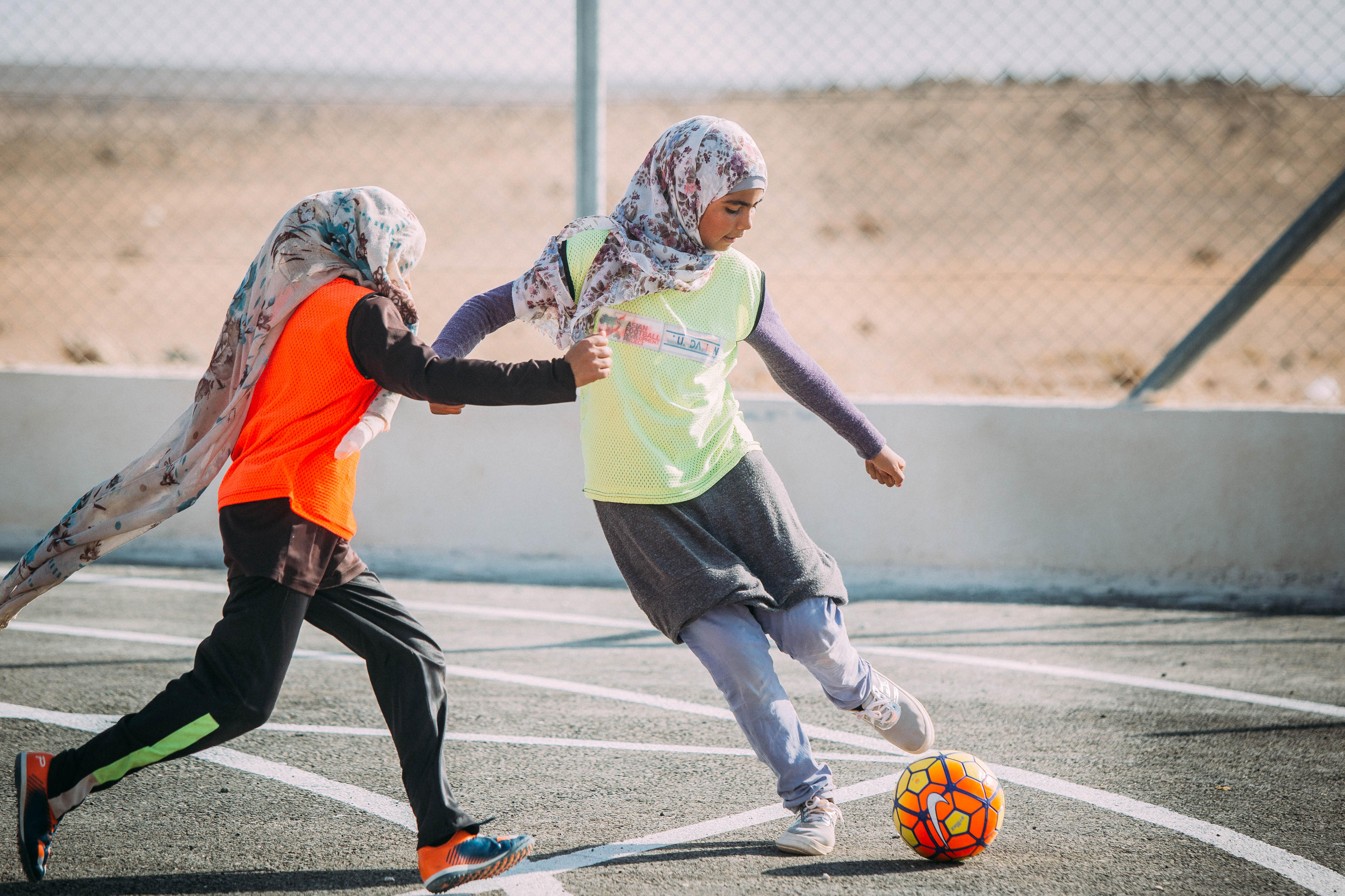 Teilnehmerinnen des Projekts "Sport für Entwicklung" in Jordanien