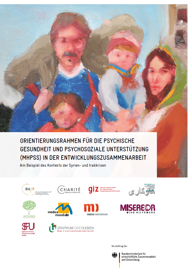 Titelblatt: Orien­tierungs­rahmen für die psychi­sche Gesund­heit und psycho­soziale Unter­stützung (MHPSS) in der Ent­wicklungs­zusammen­arbeit