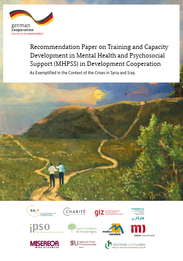Titelblatt: Recommendation Paper on Training and Capacity Development in Mental Health and Psychosocial Support (MHPSS) in Development Cooperation