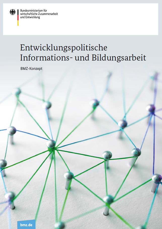 Titelblatt: Ent­wick­lungs­politi­sche Infor­ma­tions- und Bil­dungs­arbeit