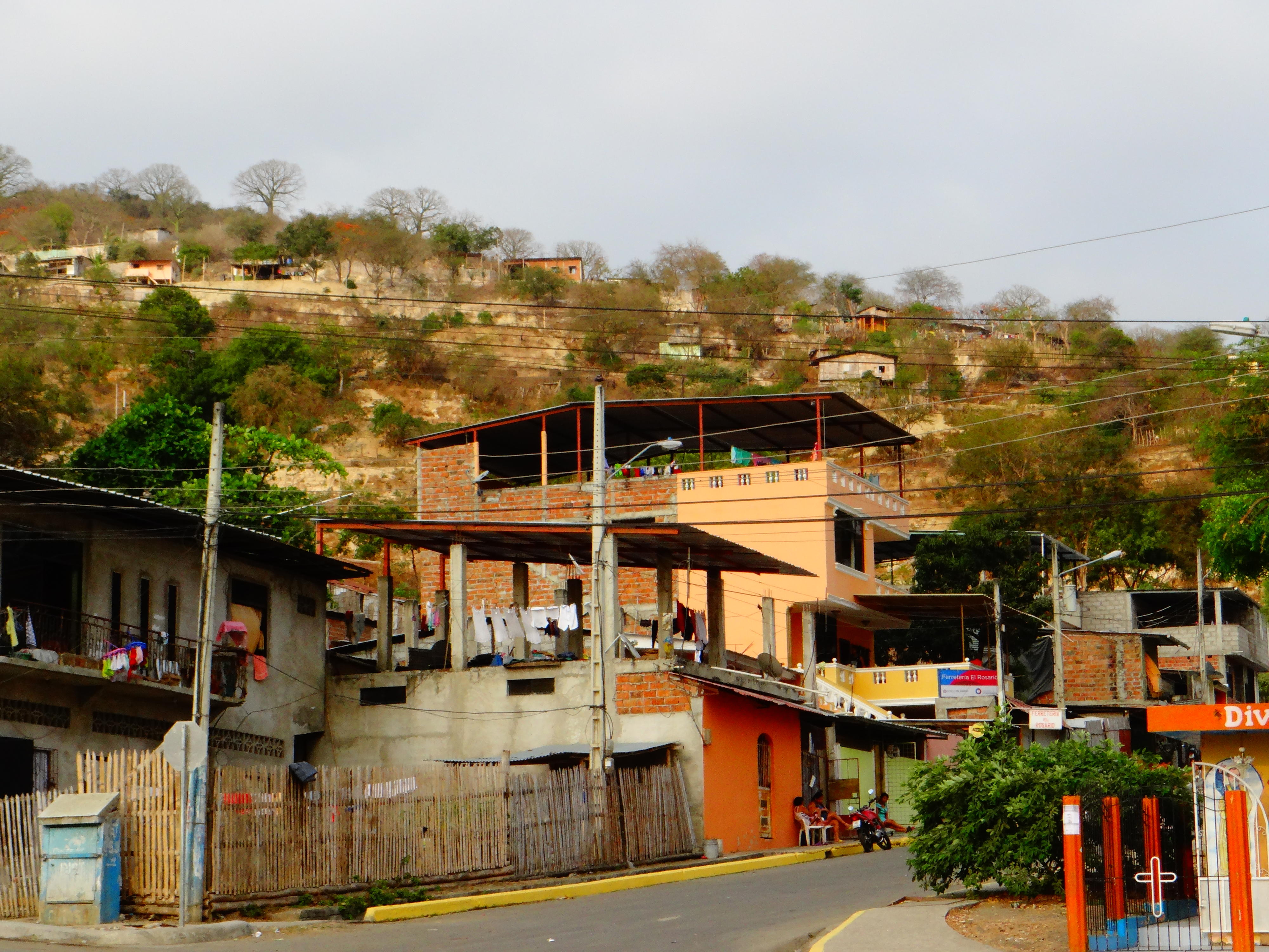 Wohnhäuser in San Pablo, Ecuador