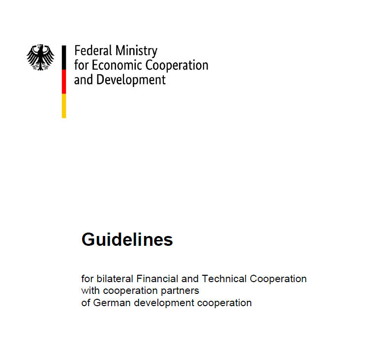 Cover: Guidelines for bilateral Financial and Technical Cooperation