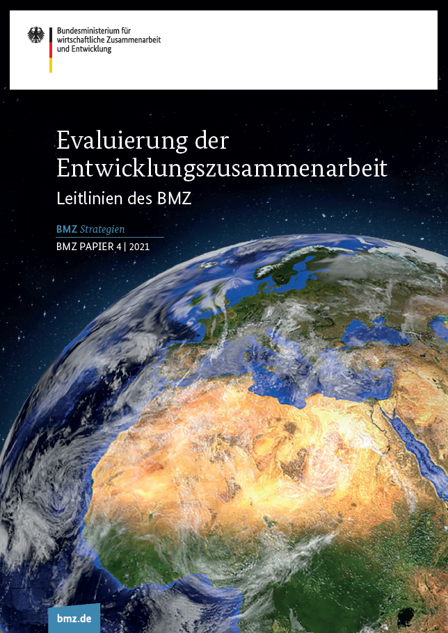 Titelblatt: Evaluierung der Entwicklungszusammenarbeit | Leitlinien des BMZ
