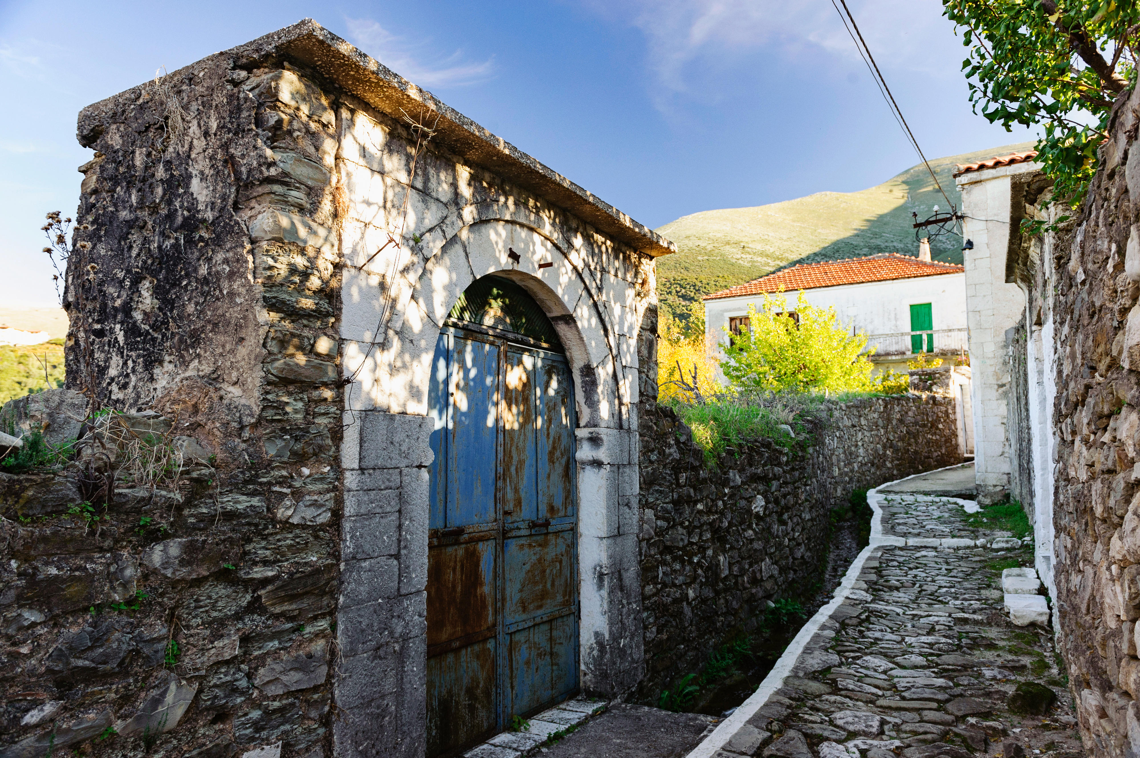 Das Dorf Lukove an der Südküste Albaniens