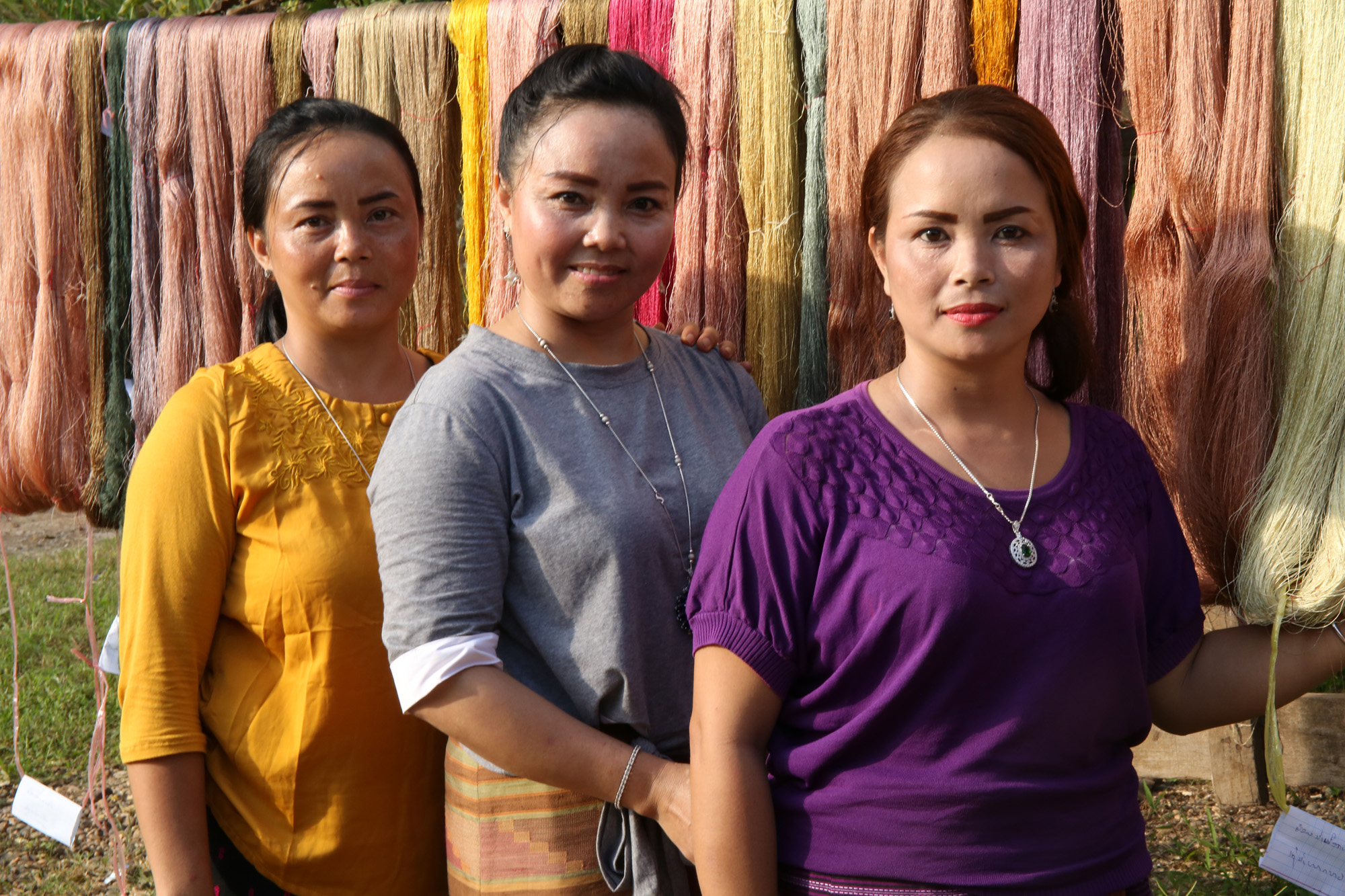 Kleine Färberei in Laos