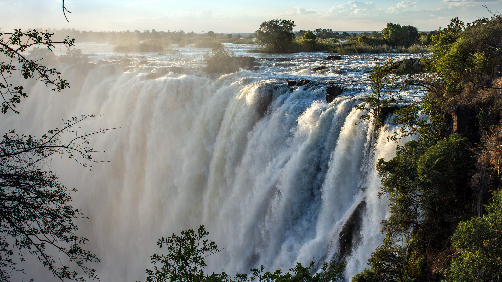 Die Viktoriafälle bei Livingstone in Sambia 