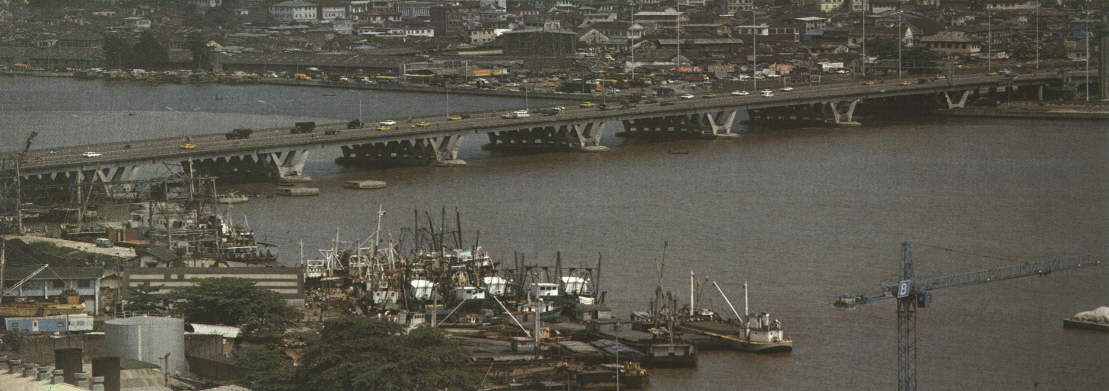Die Eko-Brücke in Lagos (Nigeria) wurde 1975 fertiggestellt.