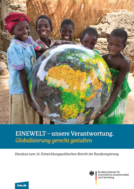Cover Faktenblatt zum 16. Entwicklungspolitischen Bericht der Bundesregierung