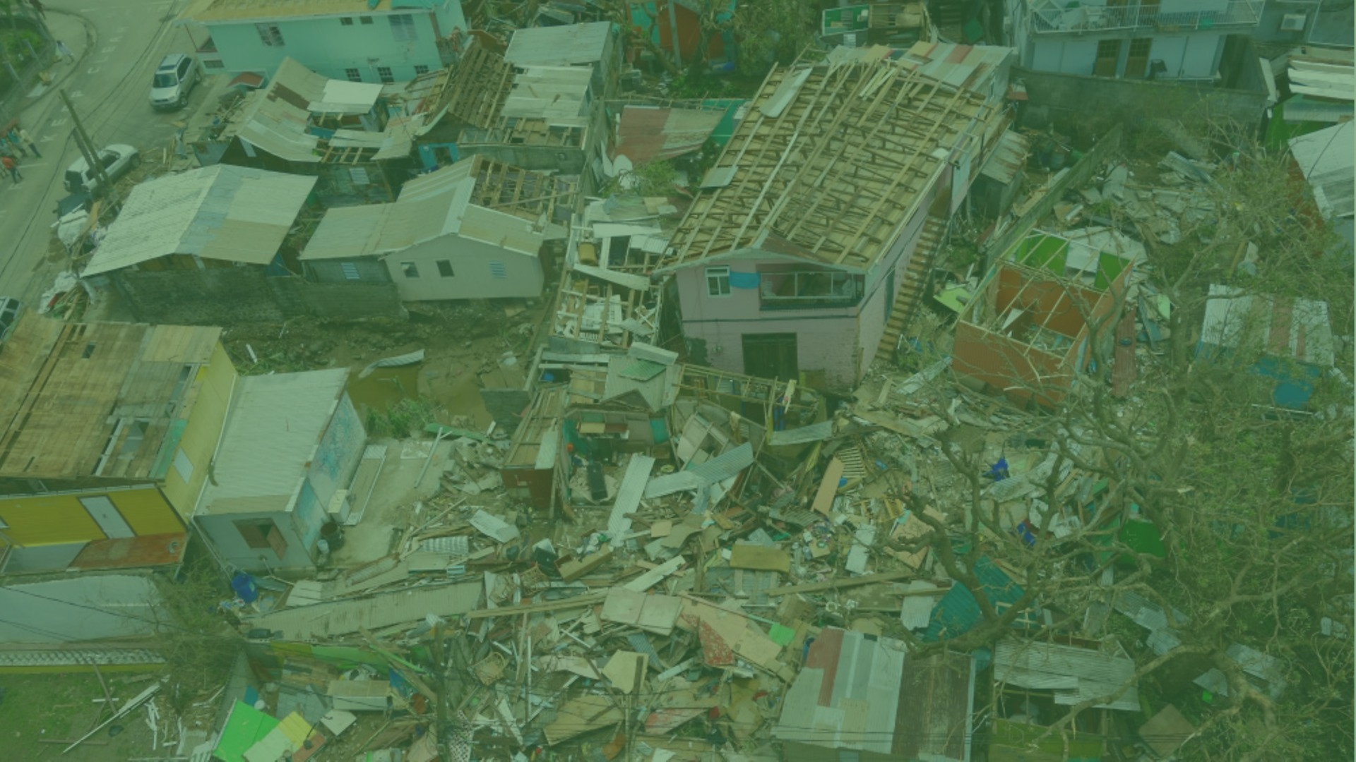 Sturmschäden auf der Karibikinsel Dominica nach dem Hurrikan "Maria" im September 2017