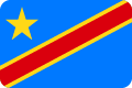 Flagge der Demokratischen Republik Kongo