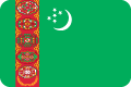Flagge von Turkmenistan